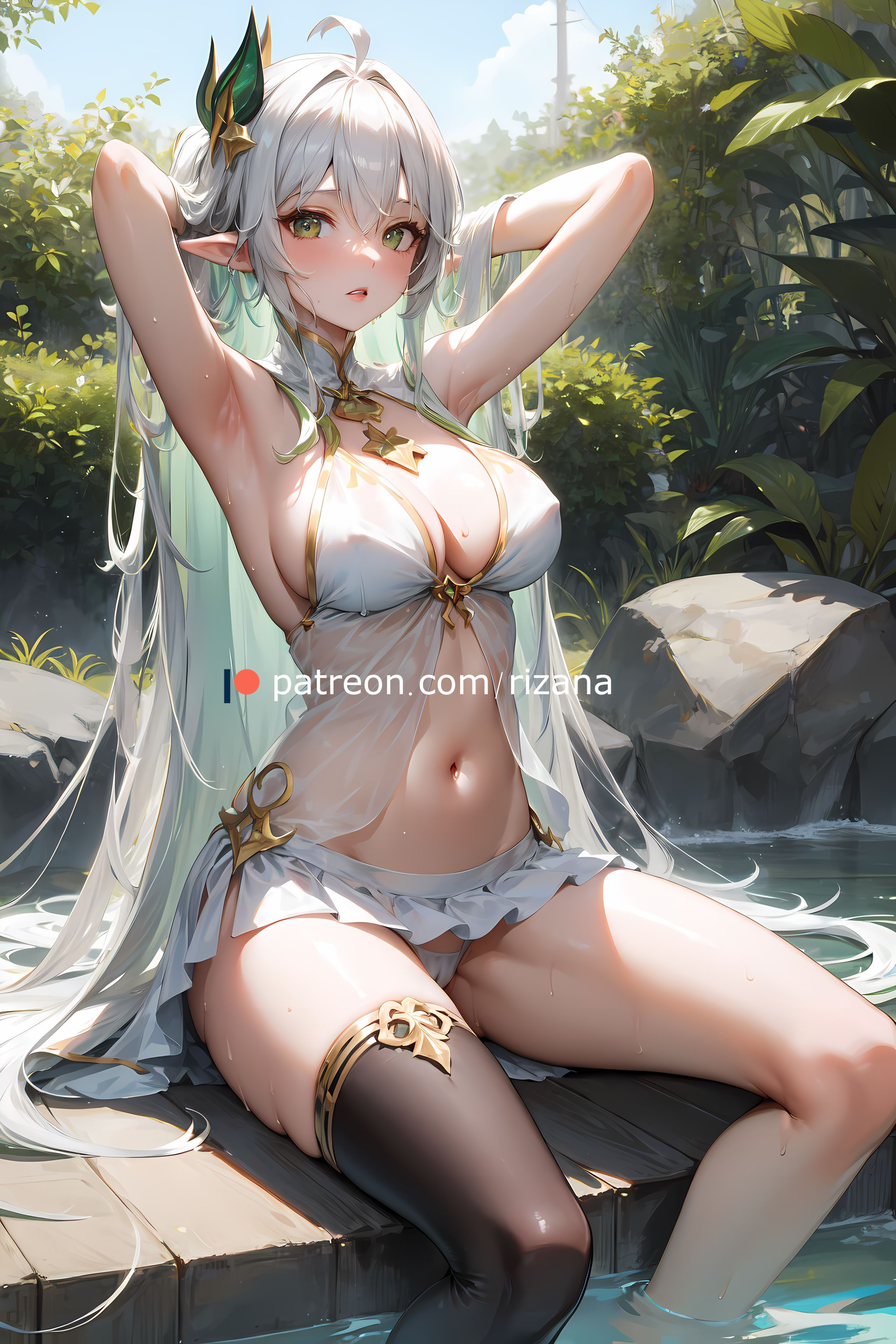 Rukkhadevata is bathing [Genshin Impact] - Genshin Impact