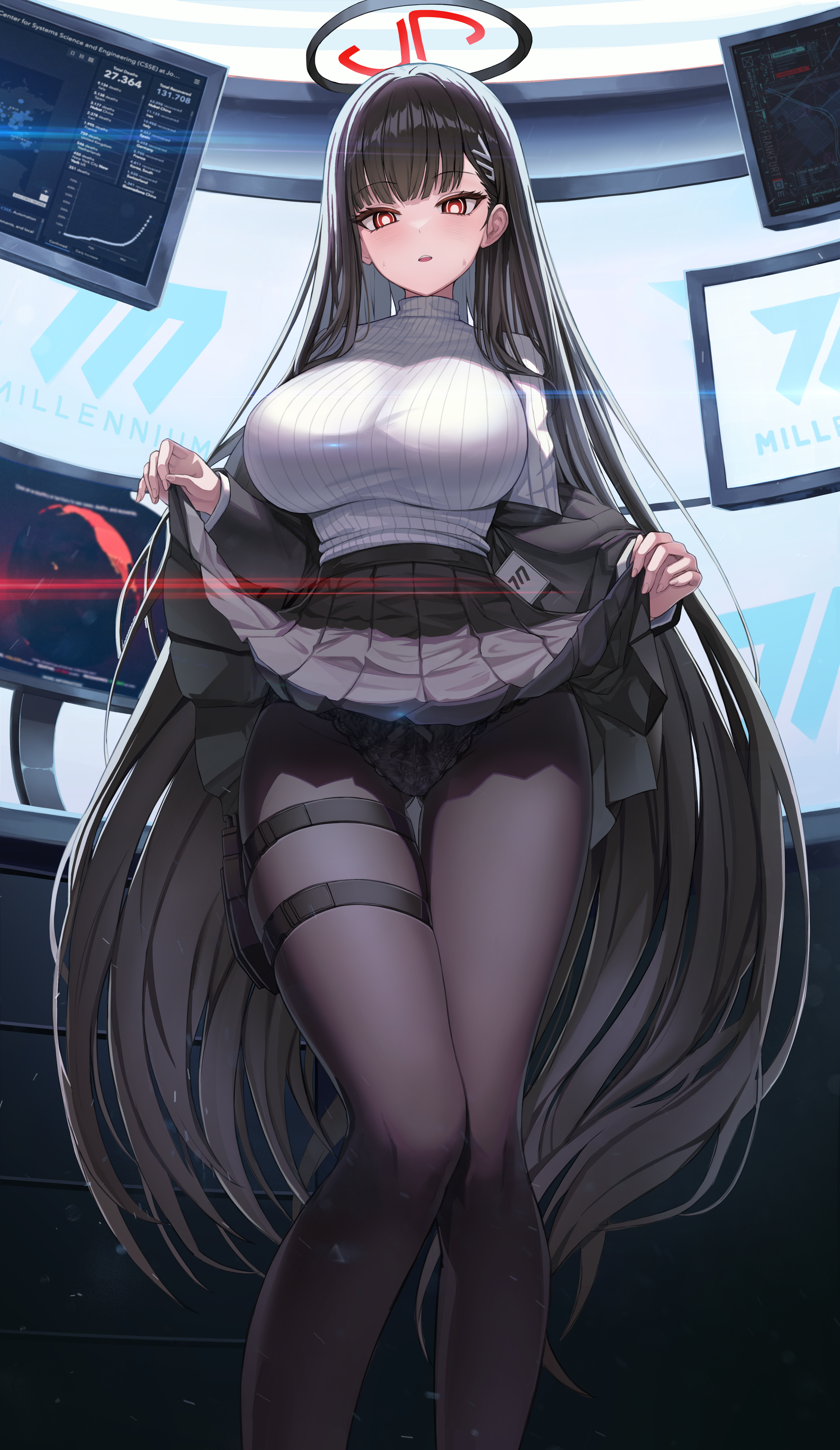 Rio skirt lift [Blue Archive] - Blue Archive