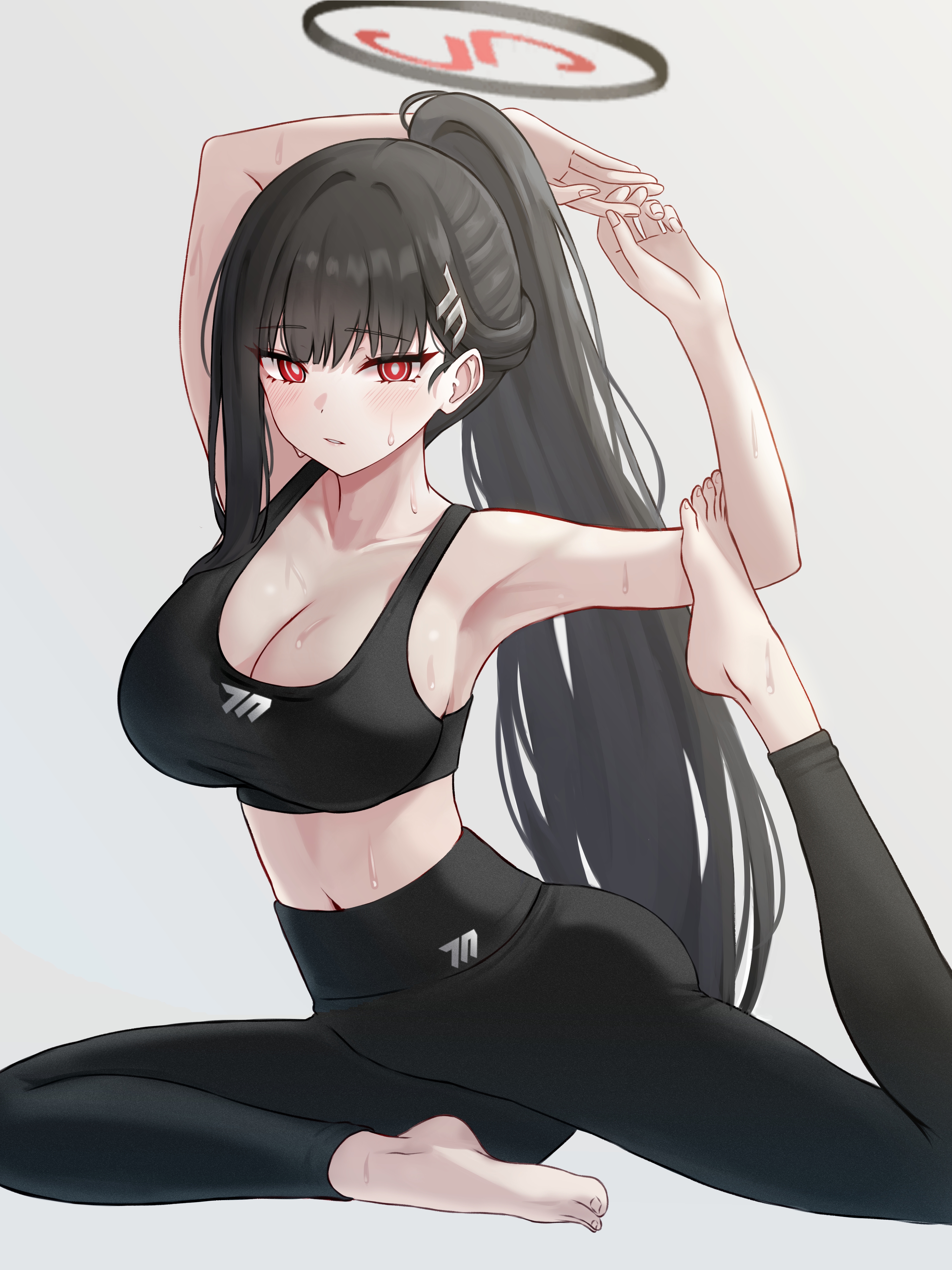 Rio doing yoga [Blue Archive] - Blue Archive