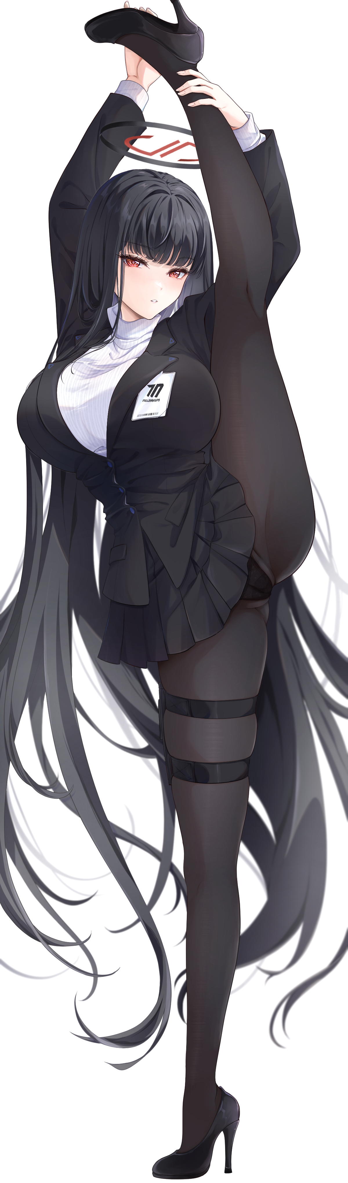 Rio standing on one leg [Blue Archive] - Blue Archive