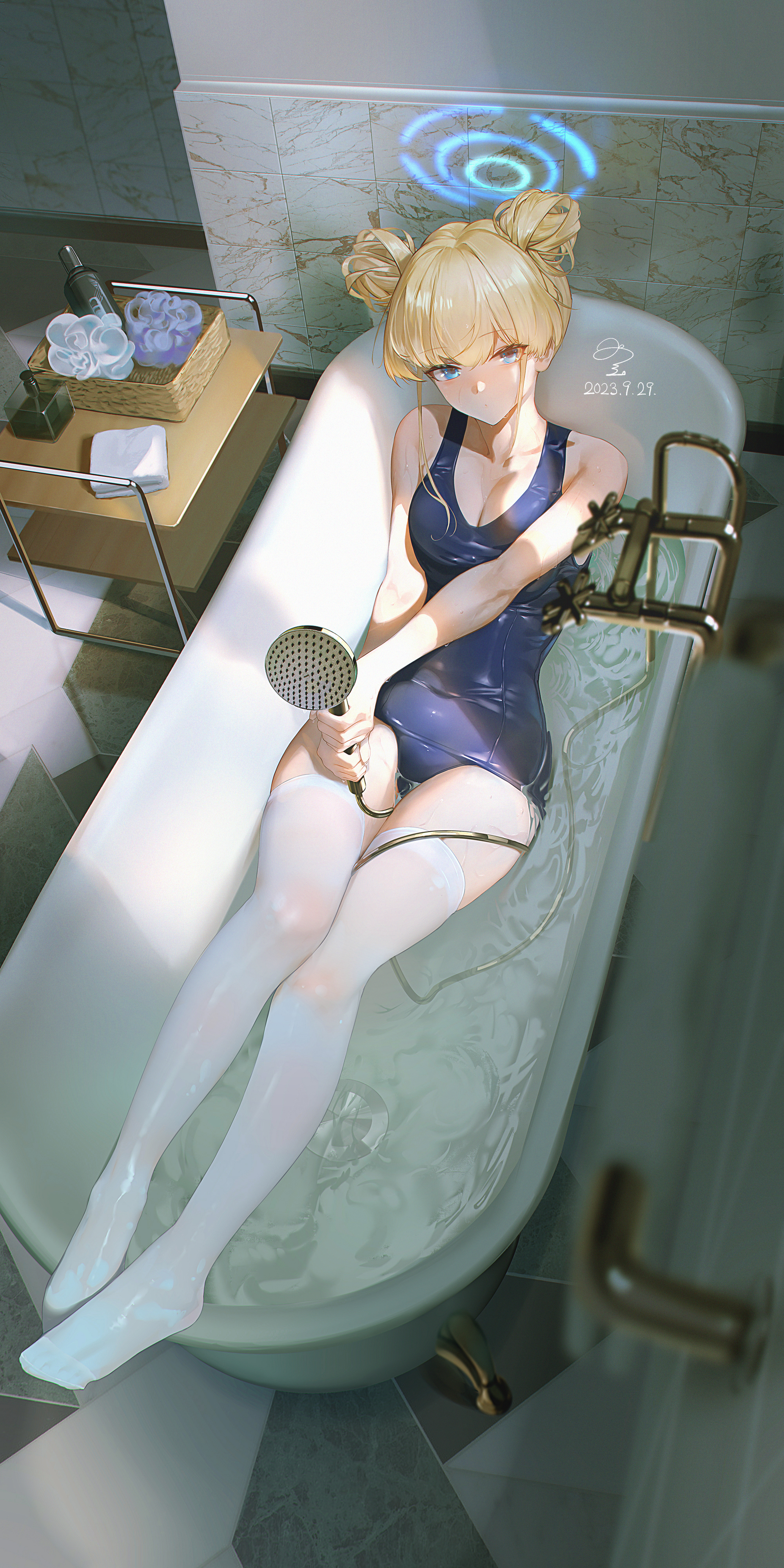 Toki in the bathtub [Blue Archive] - Blue Archive
