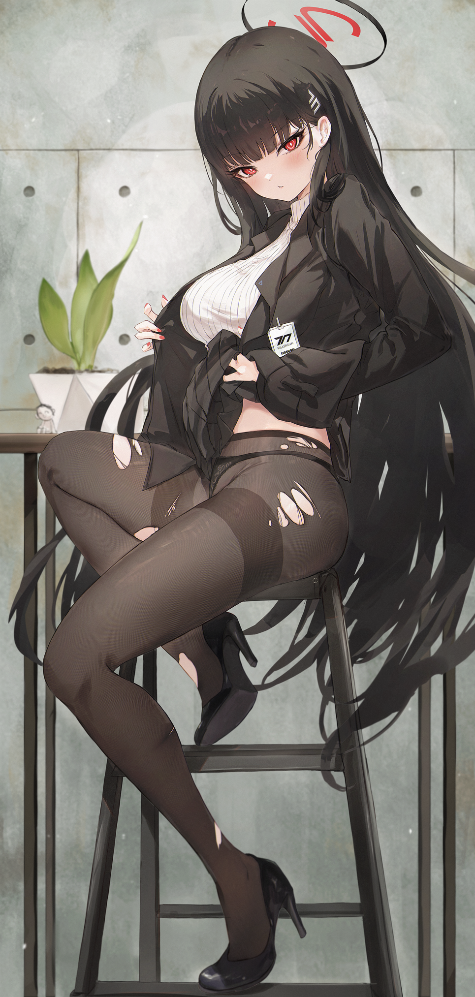 Rio's torn pantyhose [Blue Archive] - Blue Archive