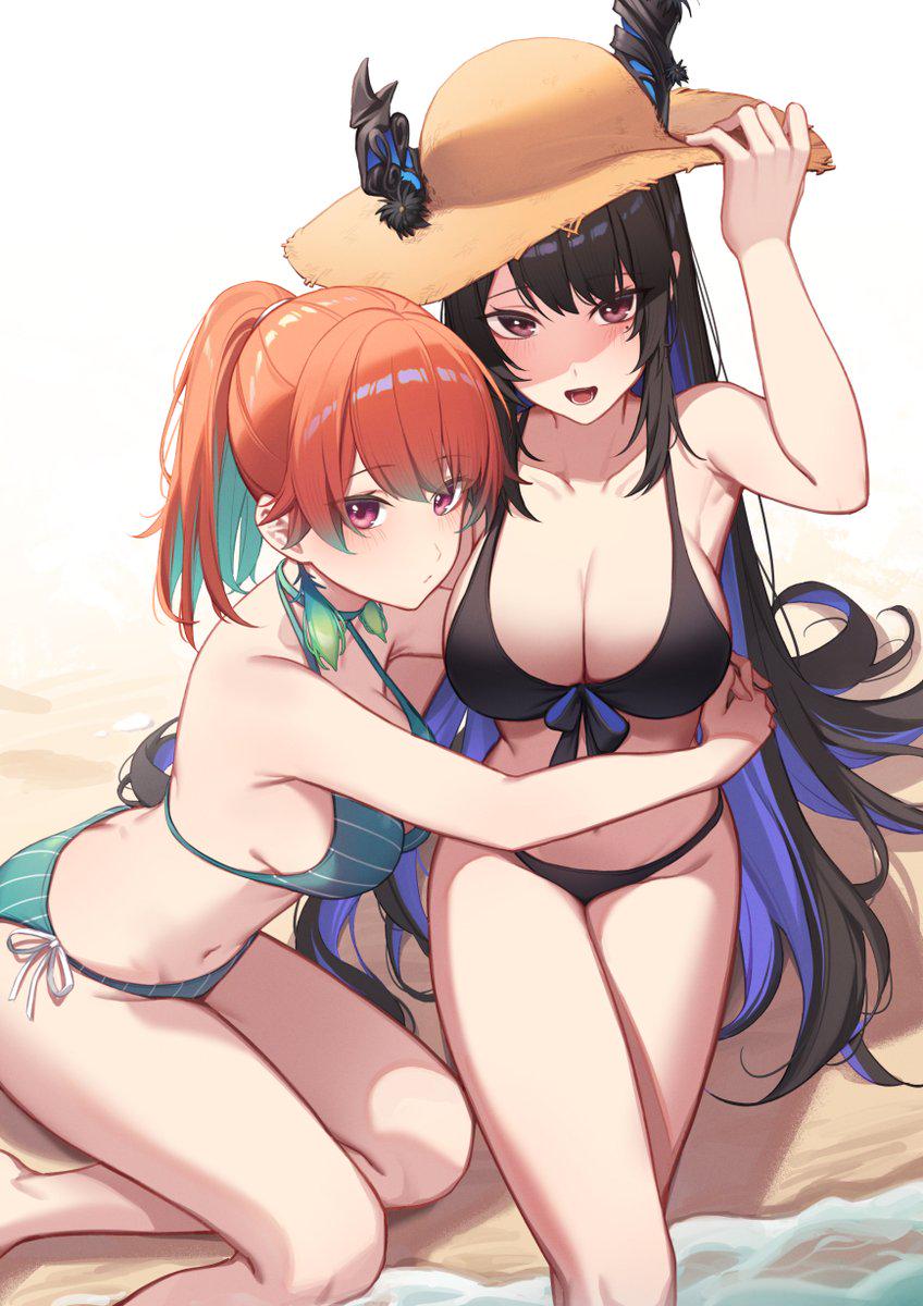 Nerissa and Kiara's vacation (@Resu_desu)[Hololive] - @Resu_desu