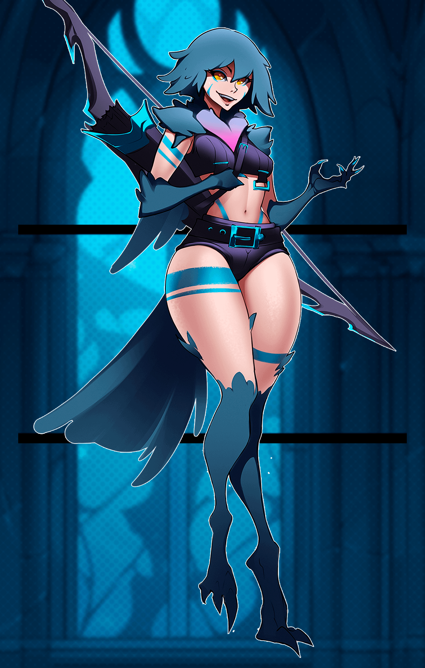Melea - adrenalin maniac harpy [game: The Veil Chronicles: Nix University] - game: The Veil Chronicles: Nix University