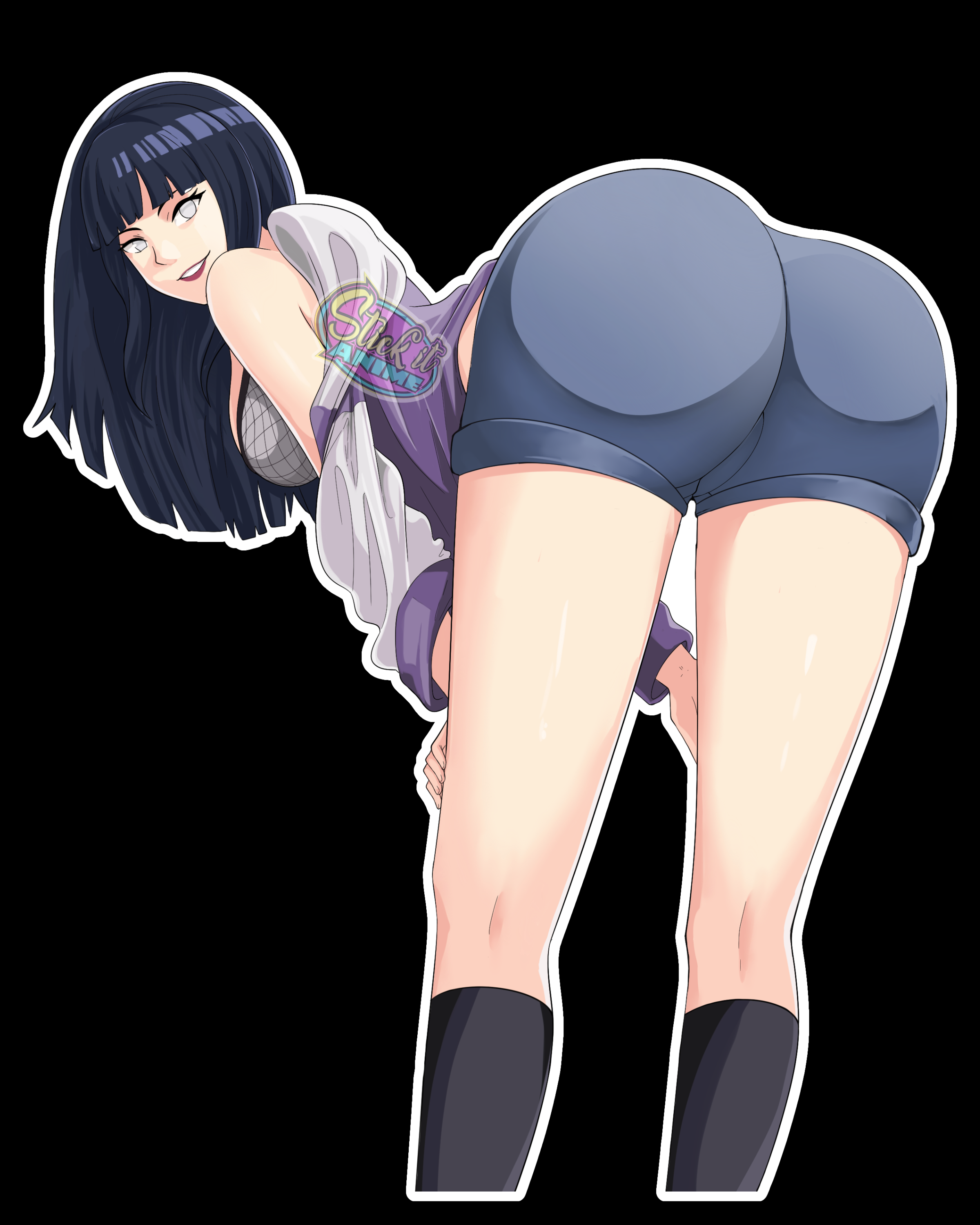 Nothings better than beautiful legs! Hinata Road to Ninja (Stick it Anime) - Stick it Anime