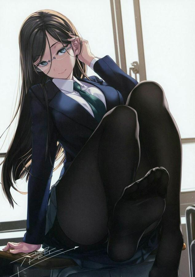 School girl on the dark lace (Unknown Artist) - Unknown Artist
