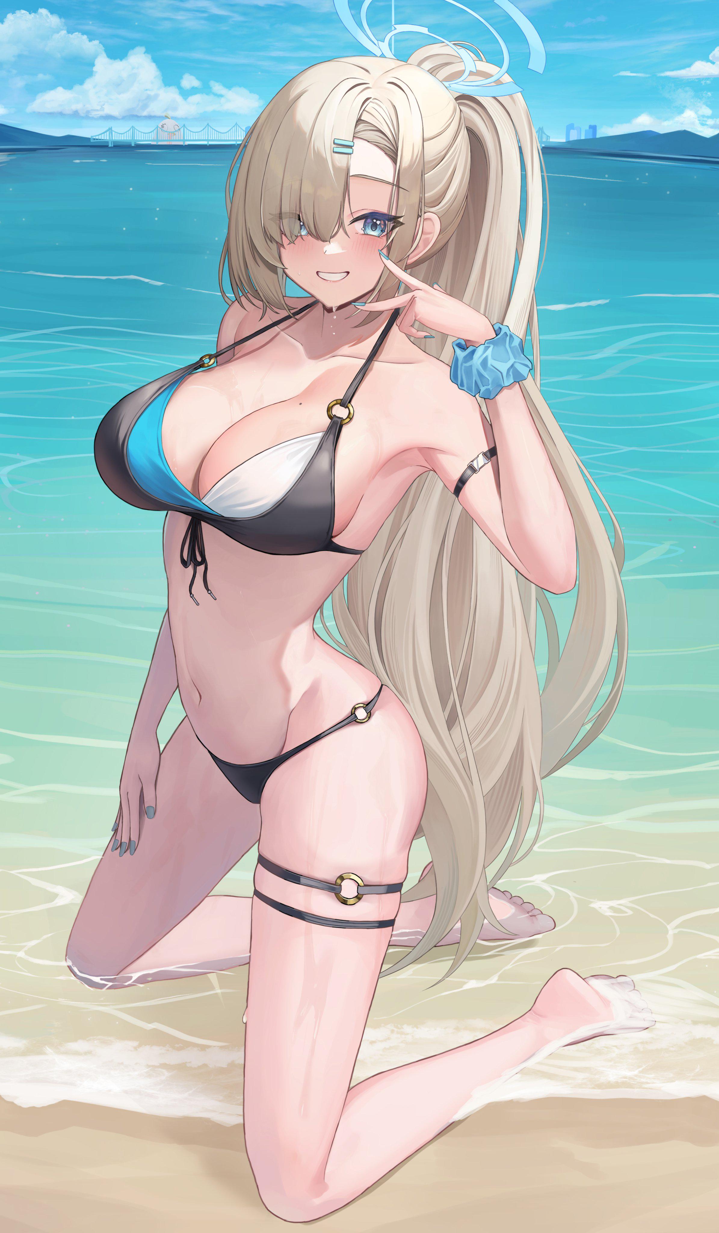 Asuna's Beach Pose [Blue Archive] - Blue Archive