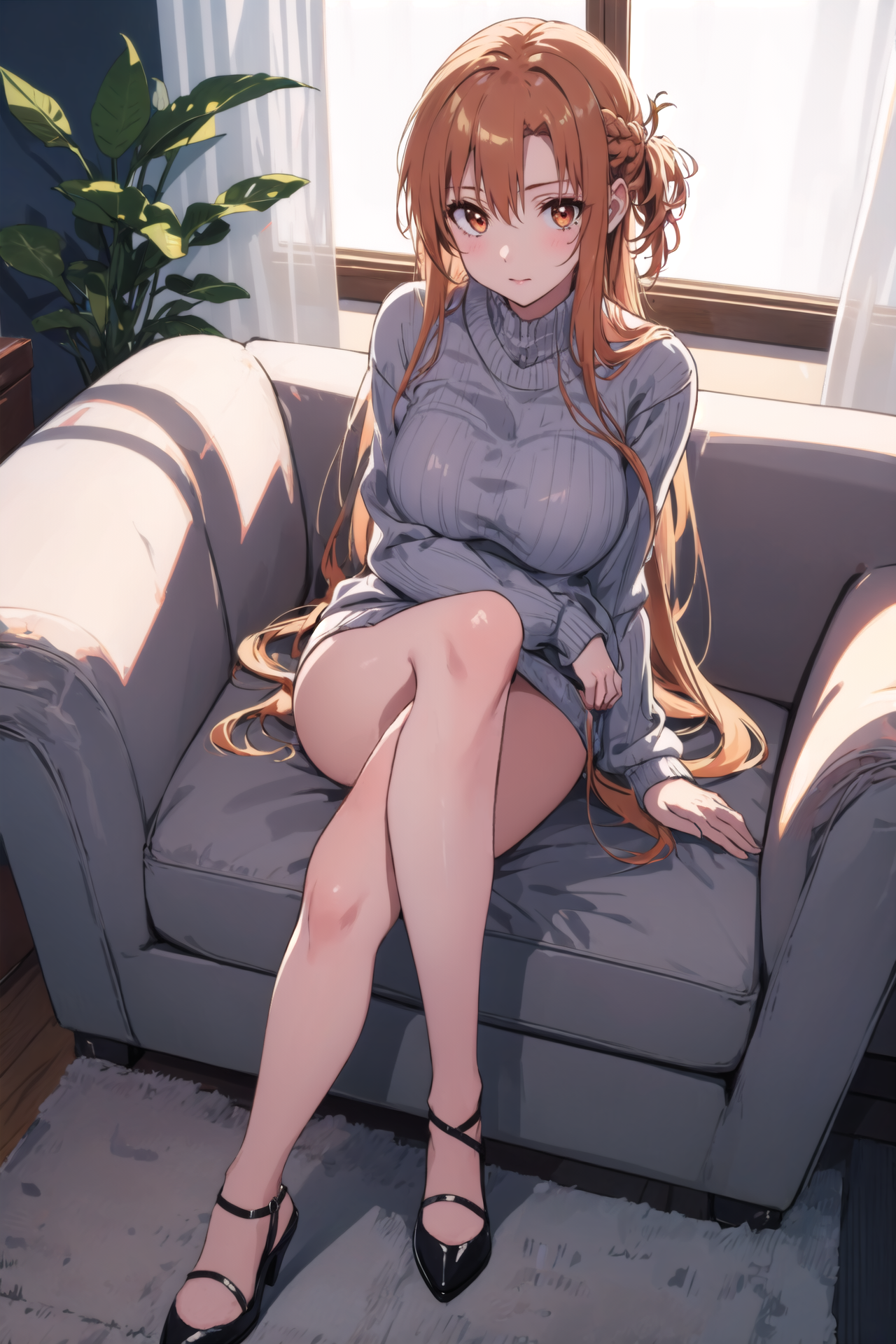 Asuna got some amazing legs (animelegs Anime GIF)