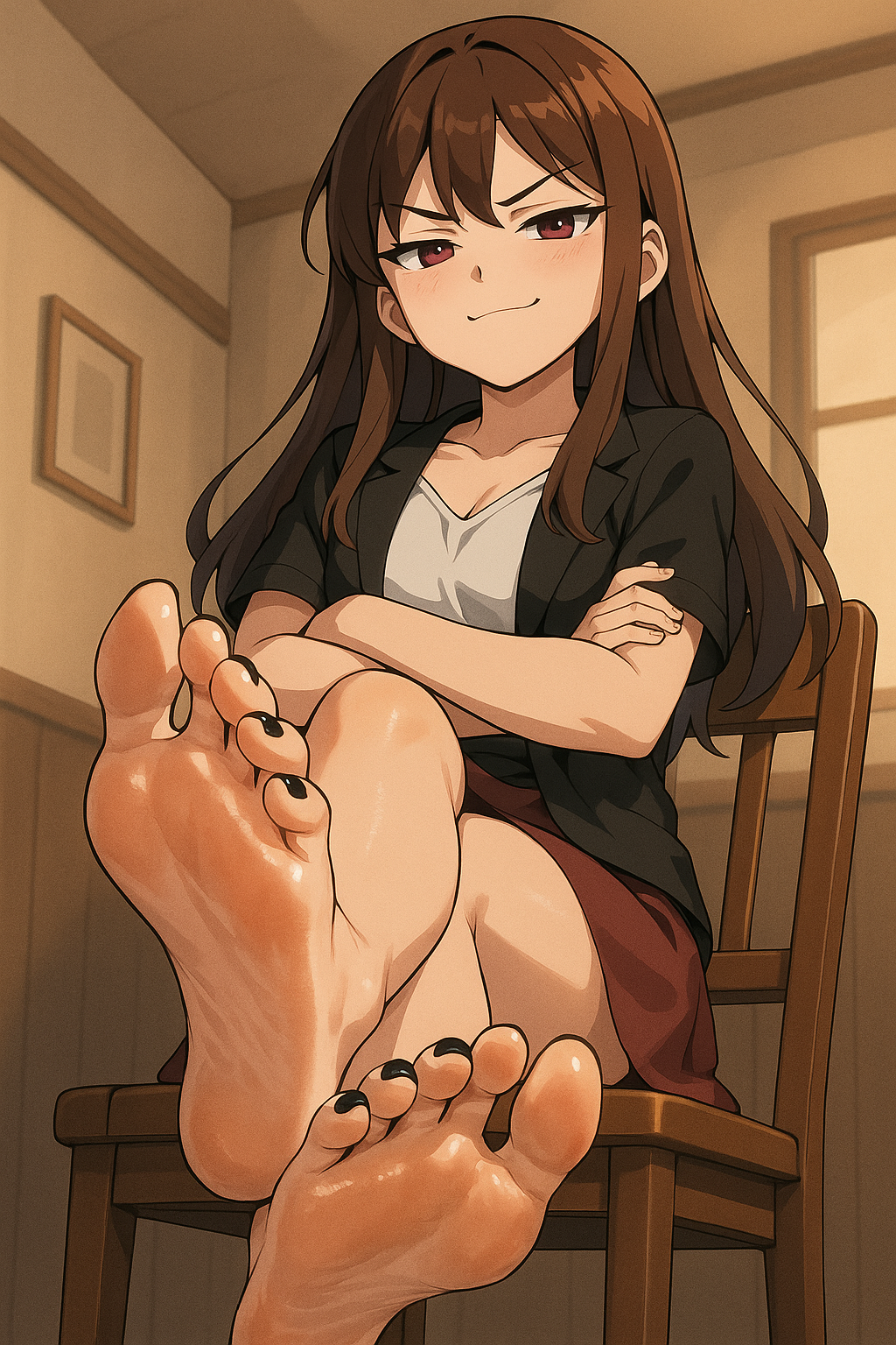 Smug (animelegs Anime GIF)