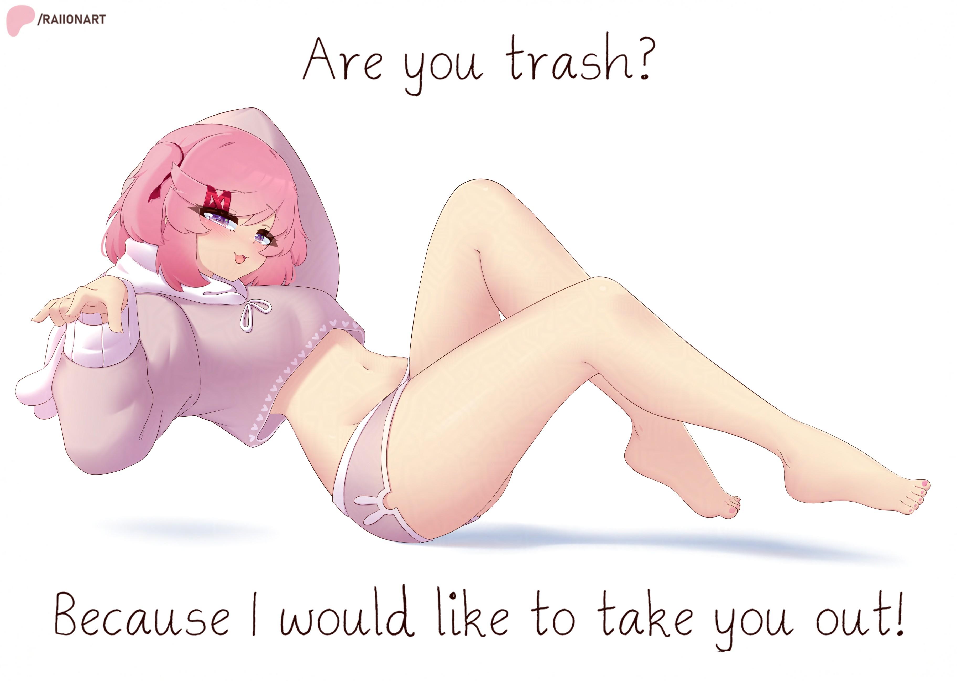 Are you feeling flustered or offended - Natsuki (RaionArt on Reddit) [Doki Doki Literature Club!] - RaionArt on Reddit