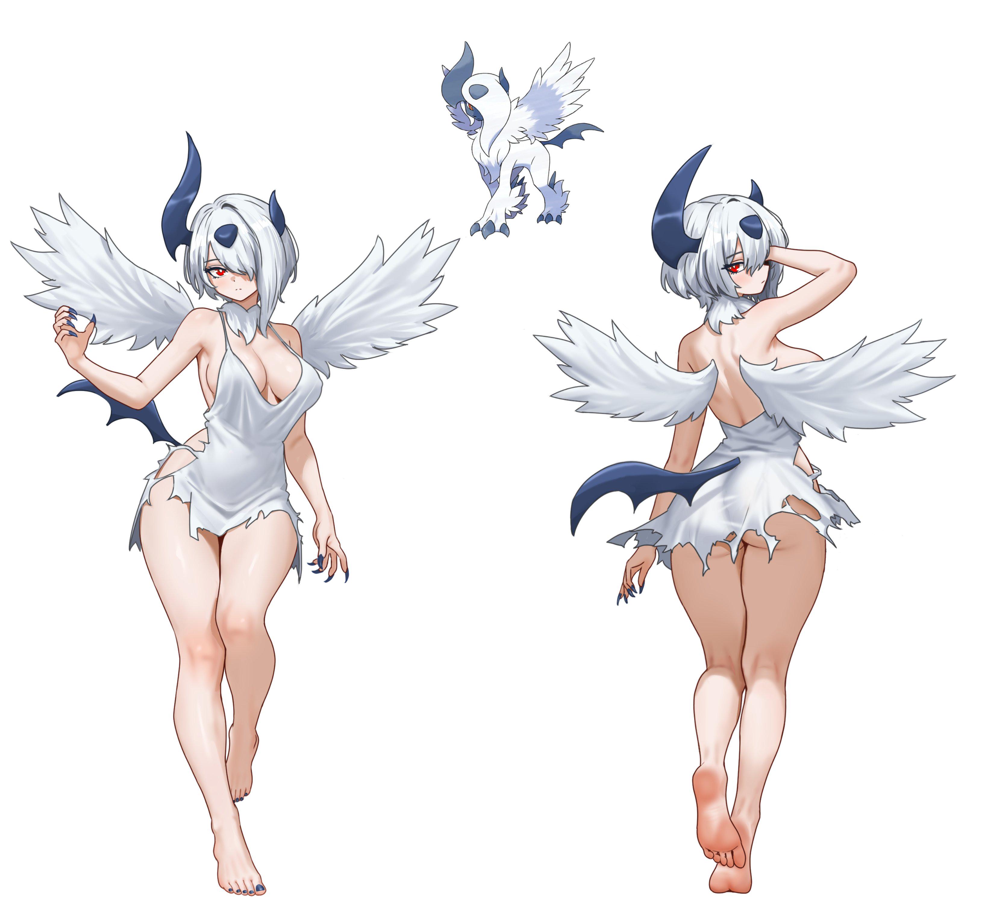 Mega Absol Front and Back [Pokemon] - Pokemon
