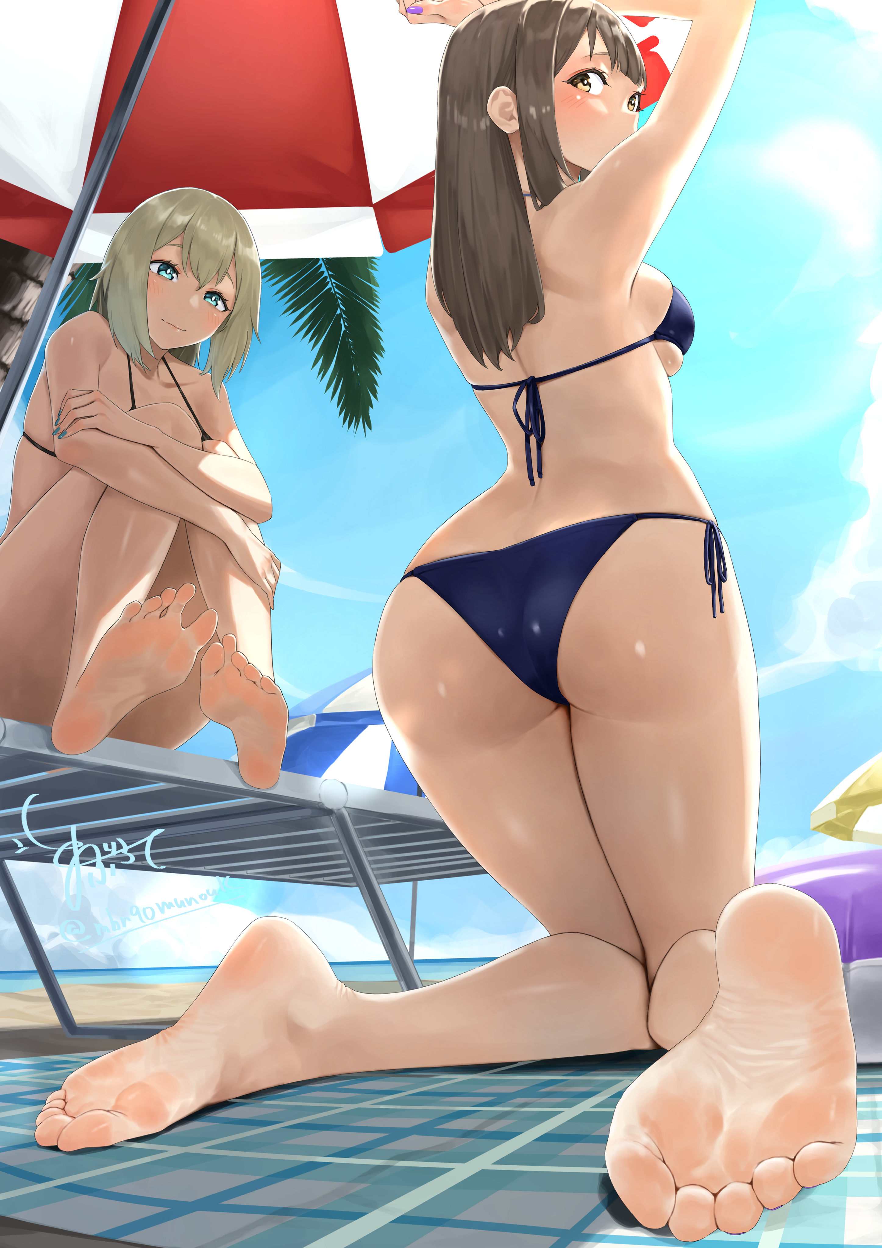 Friends at the beach [Original] - Original