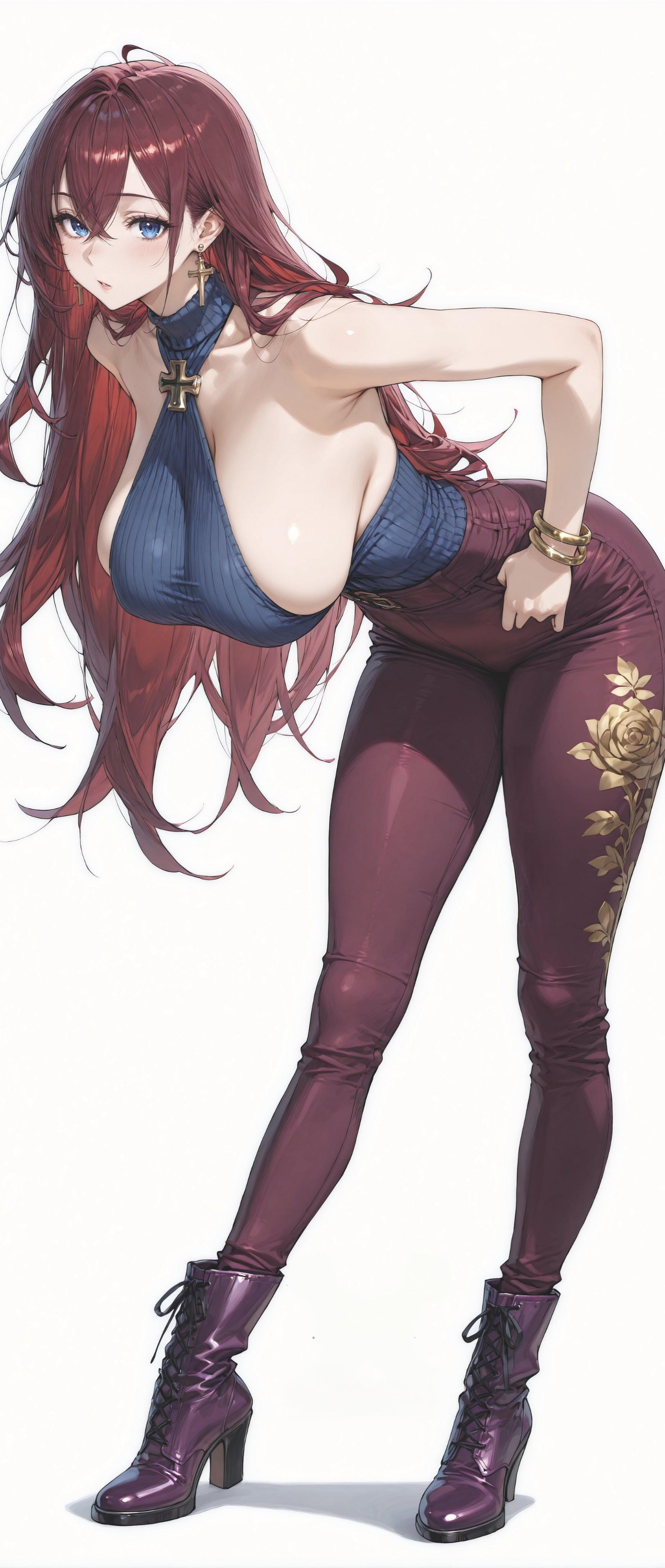 Wine Red Beauty (animelegs Anime GIF)