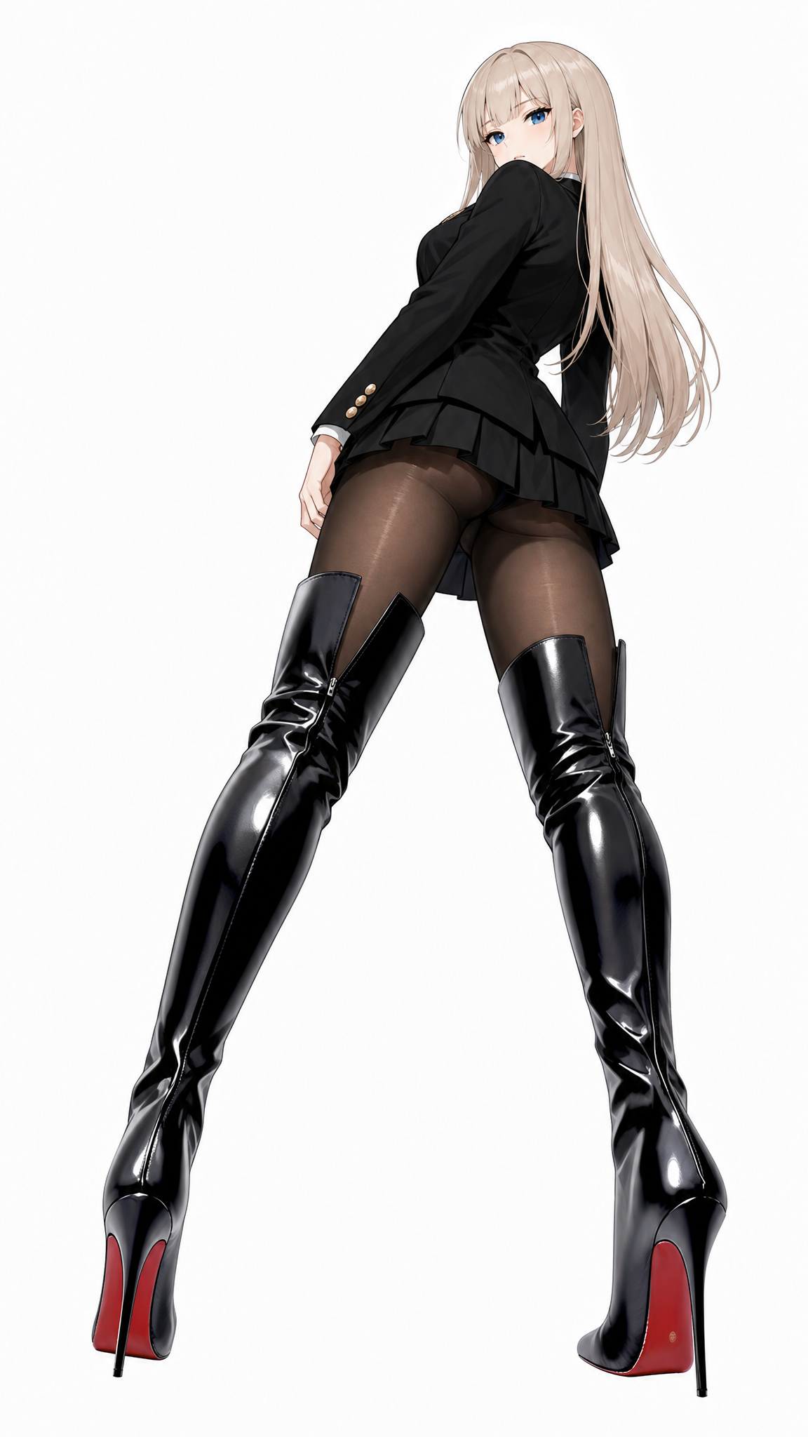 Heeled Thigh-High Boots (animelegs Anime GIF)