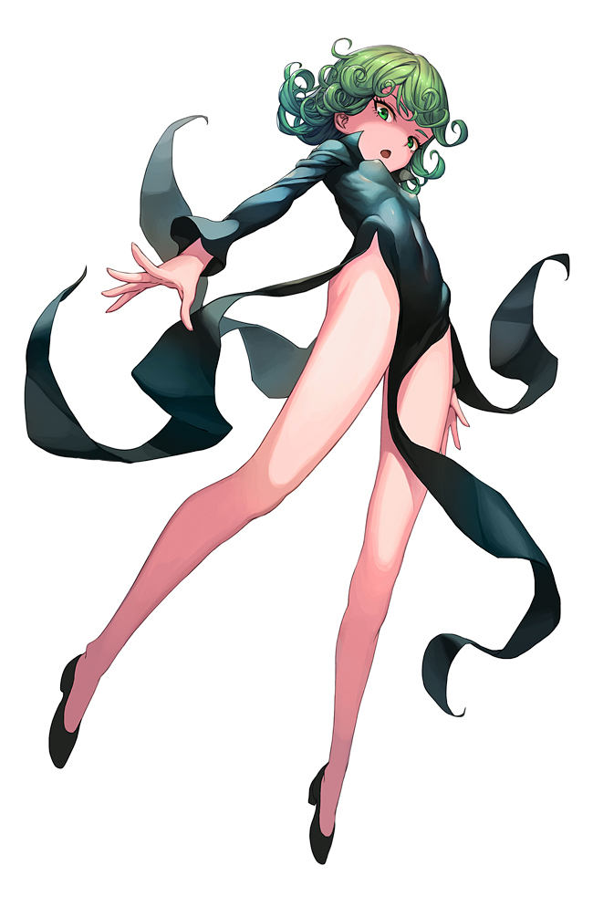 Rocking that anime dress slit [One Punch Man] - One Punch Man