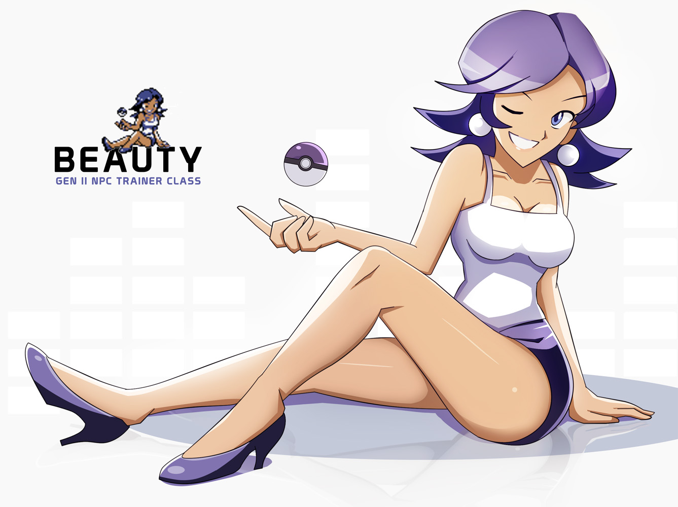 Recreation of the Gen 2 Beauty Sprite [X-post /r/Pokemon] - X-post /r/Pokemon