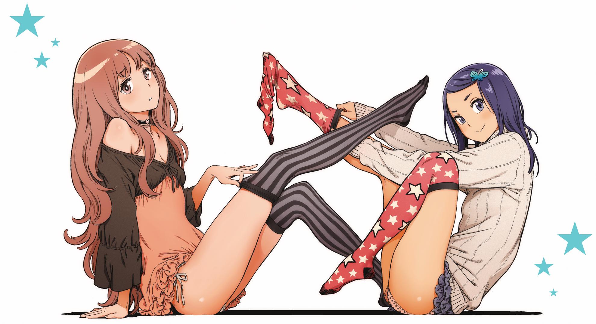 trying on socks [original] - original