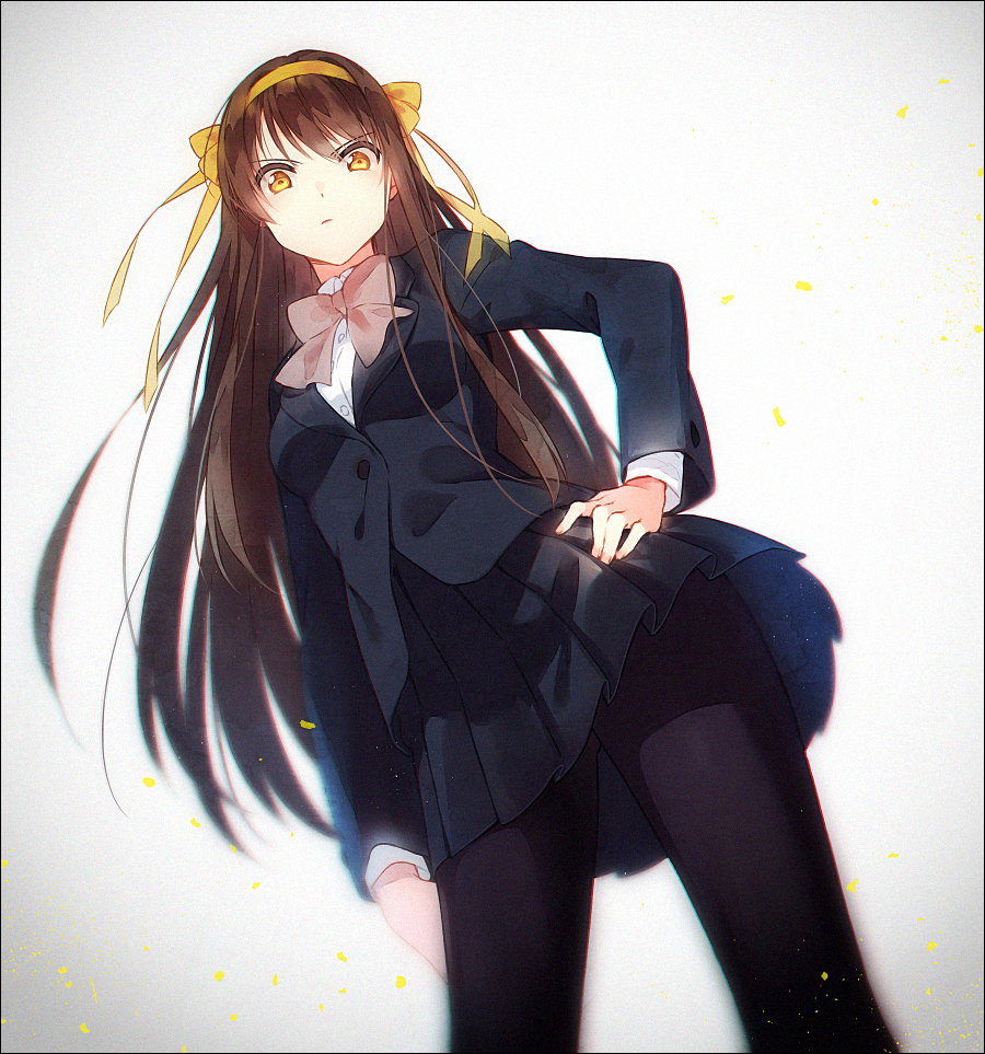 Haruhi Glare (animelegs Anime GIF)