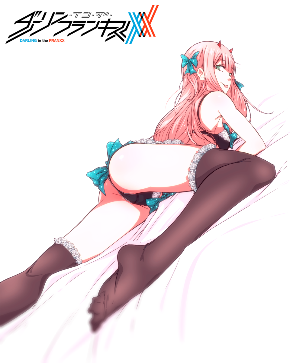 Lying on bed [DarliFra] (x-post r/ZeroTwo) - DarliFra