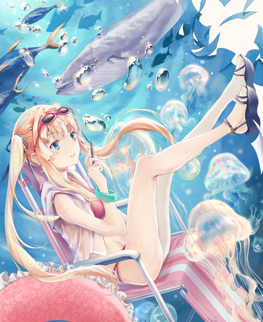 Eriri under the sea [Saekano] (x-post /r/SawamuraSpencerEriri) - Saekano