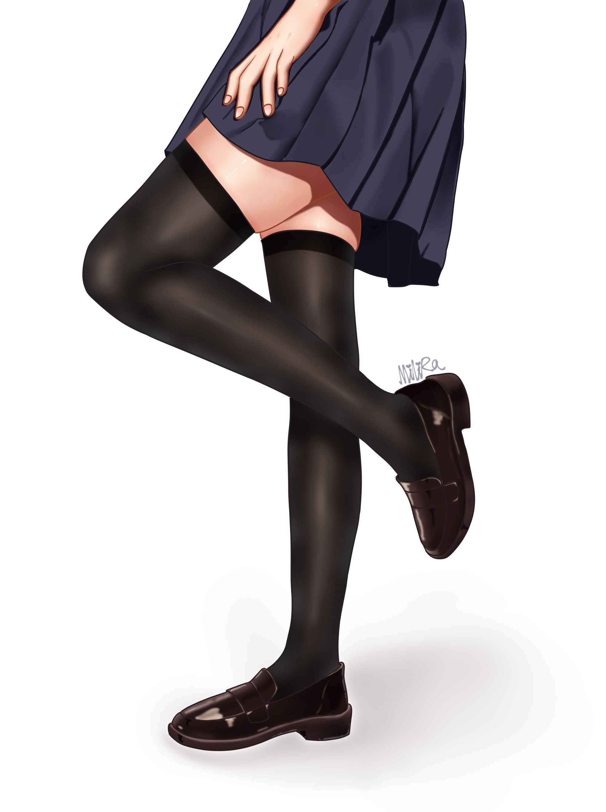Black thigh highs [Original] - Original