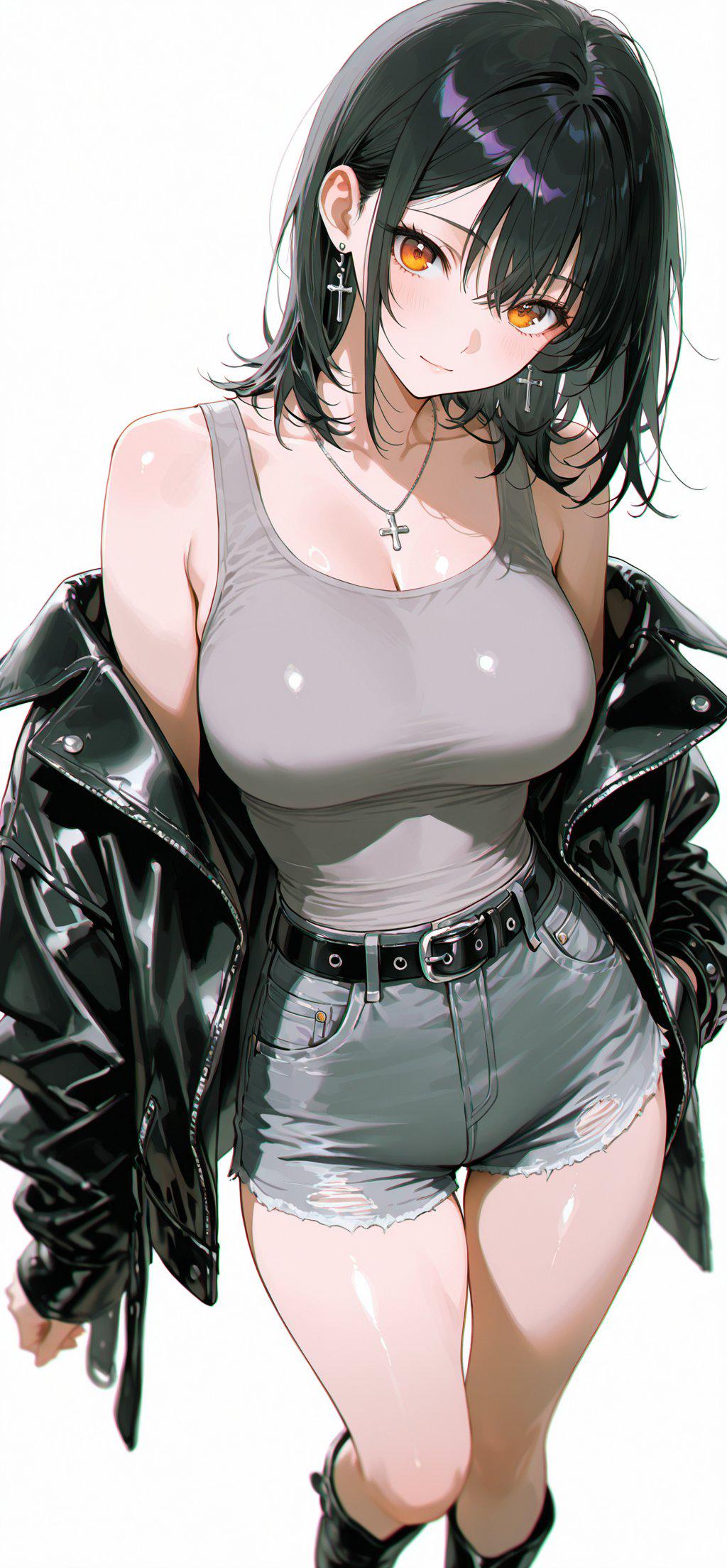 Loose Leather Jacket (animelegs Anime GIF)