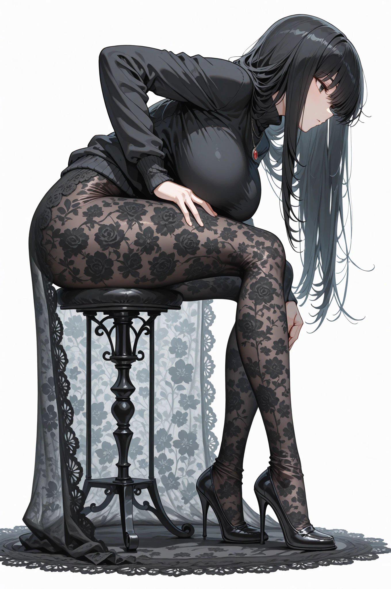 Dark Floral Patterns (animelegs Anime GIF)
