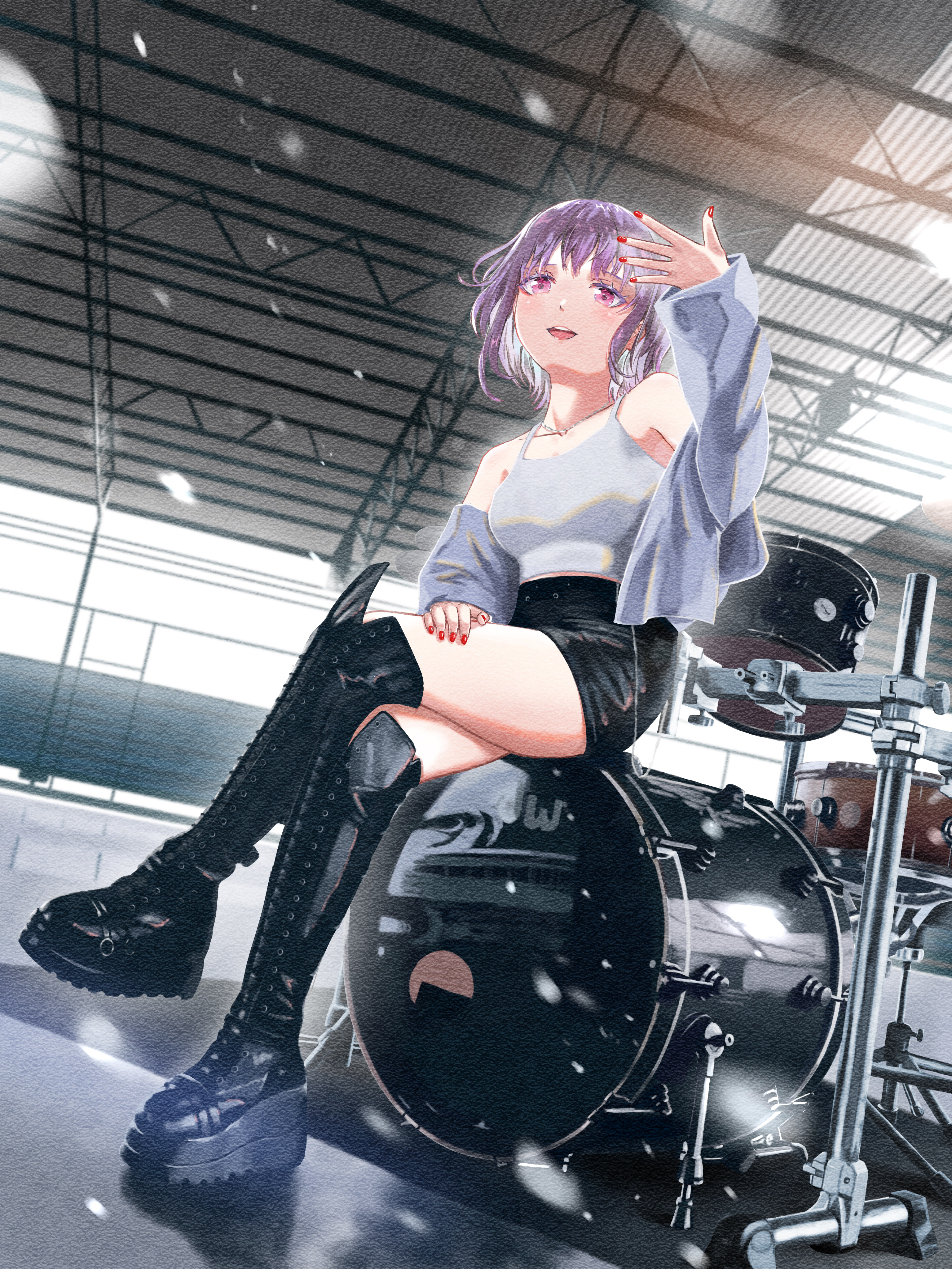 Nyamu on drums [BanG Dream!] (R@men) - BanG Dream!