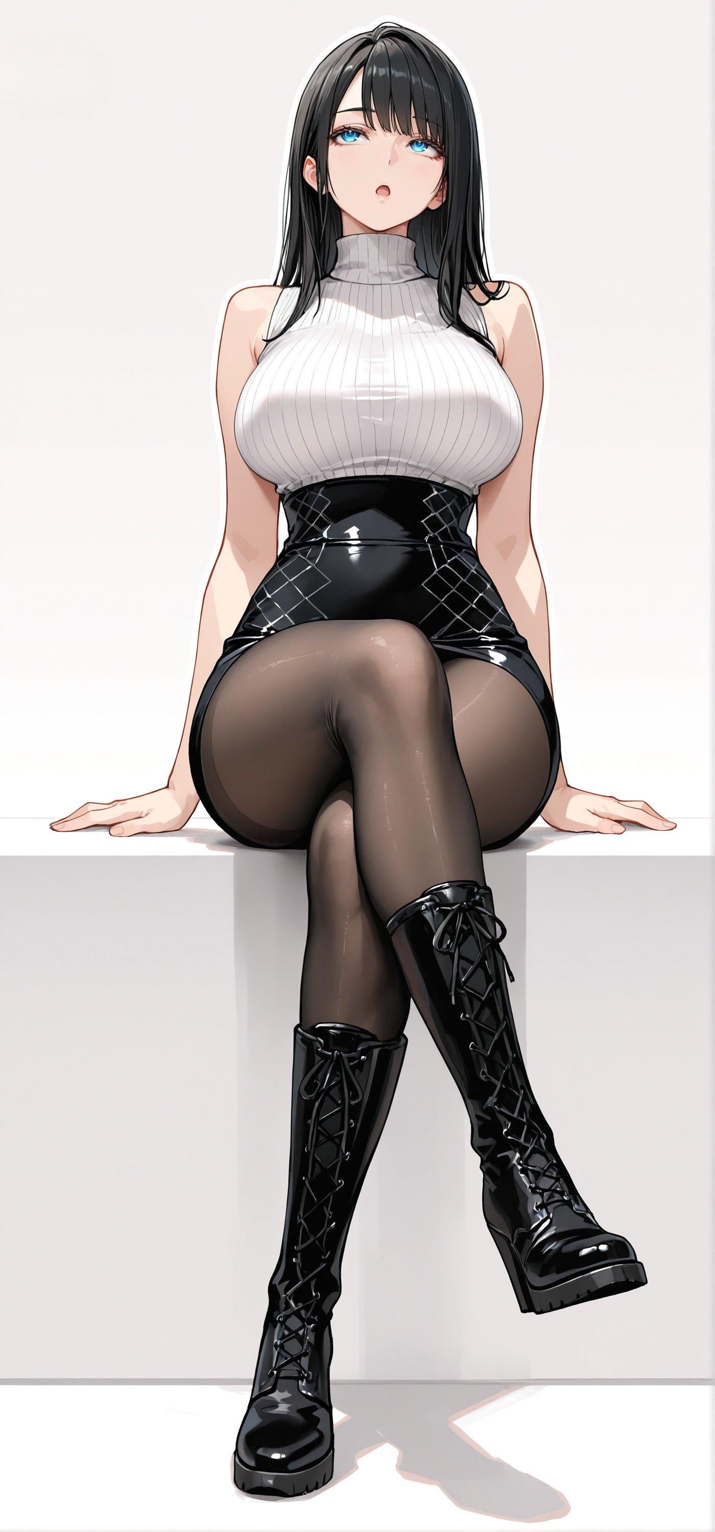 Legs Crossed (animelegs Anime GIF)