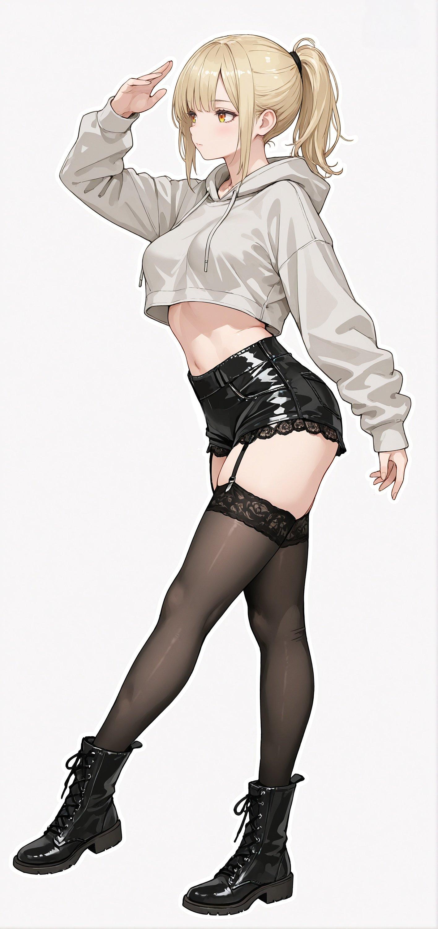 Cropped Hoodie (animelegs Anime GIF)