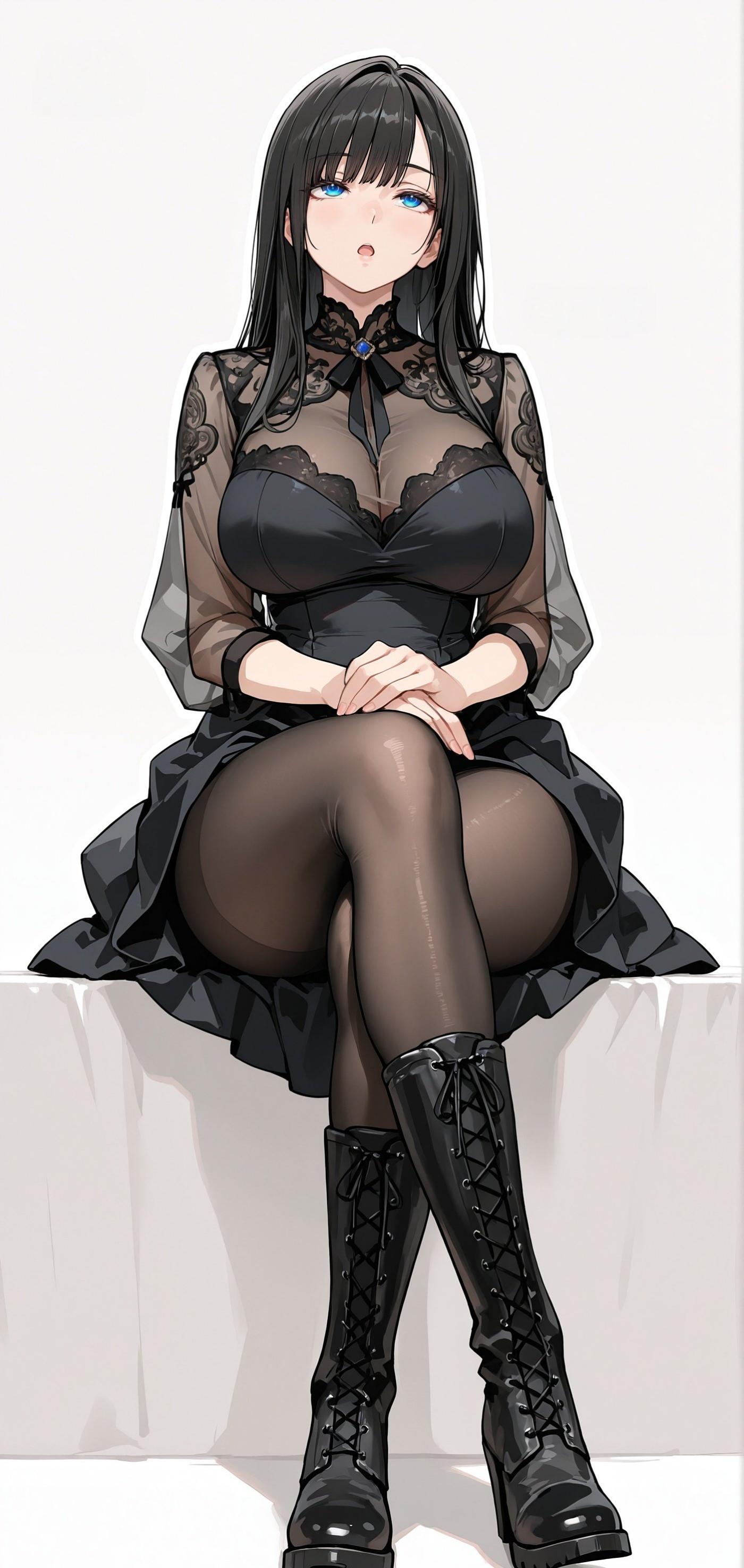 Looking Up (animelegs Anime GIF)