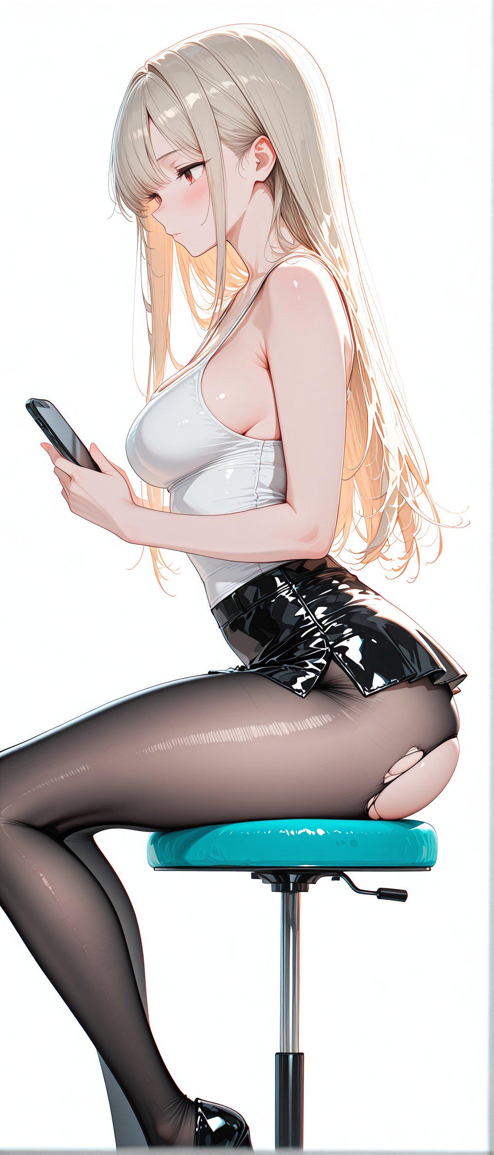 Torn Open Tights (animelegs Anime GIF)
