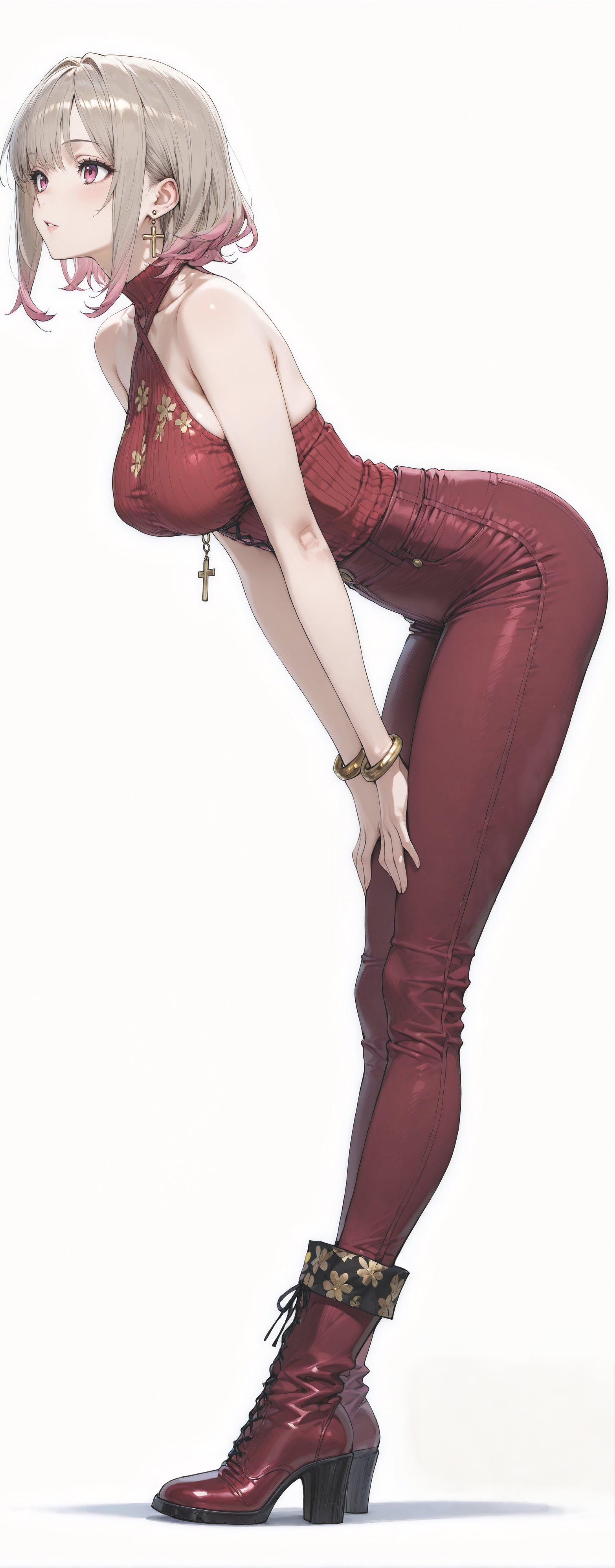 Wine Red Outfit (animelegs Anime GIF)