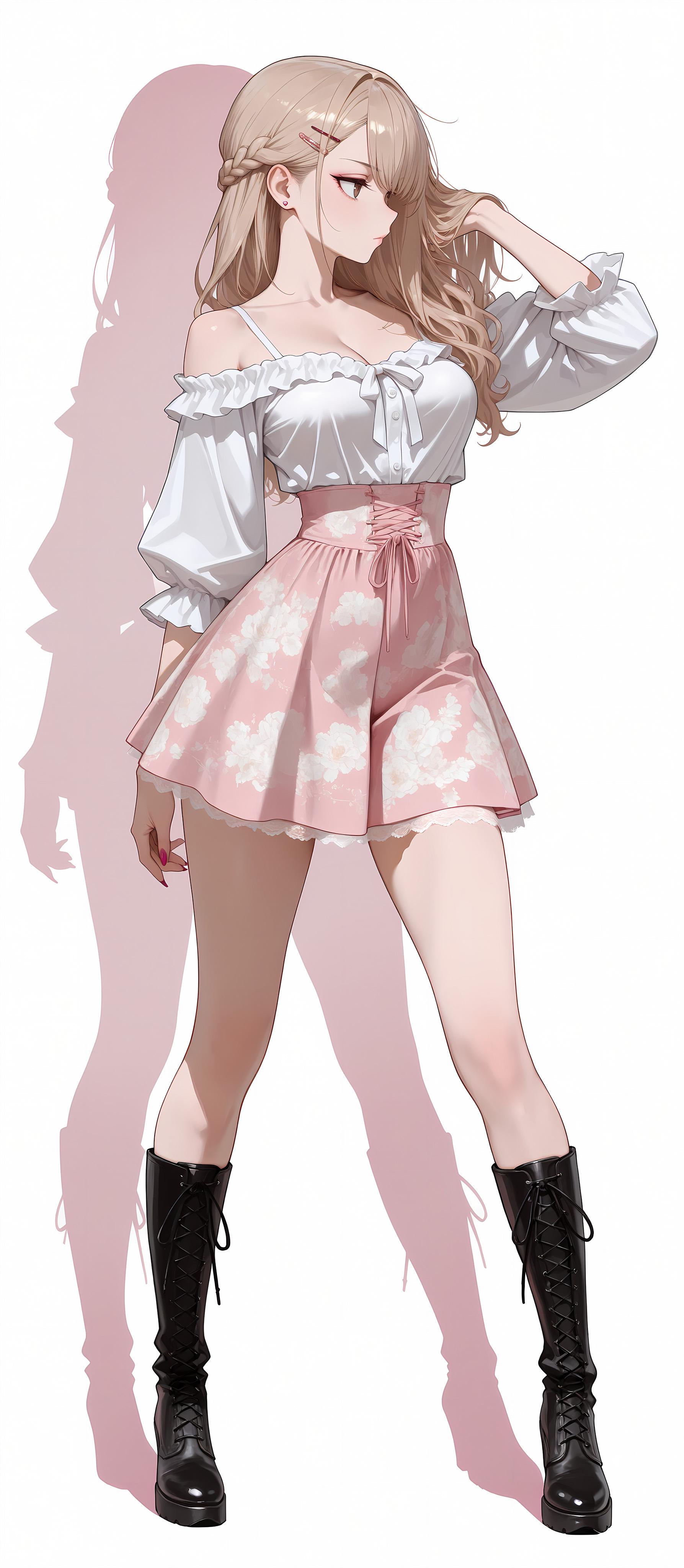 Black Combat Boots (animelegs Anime GIF)