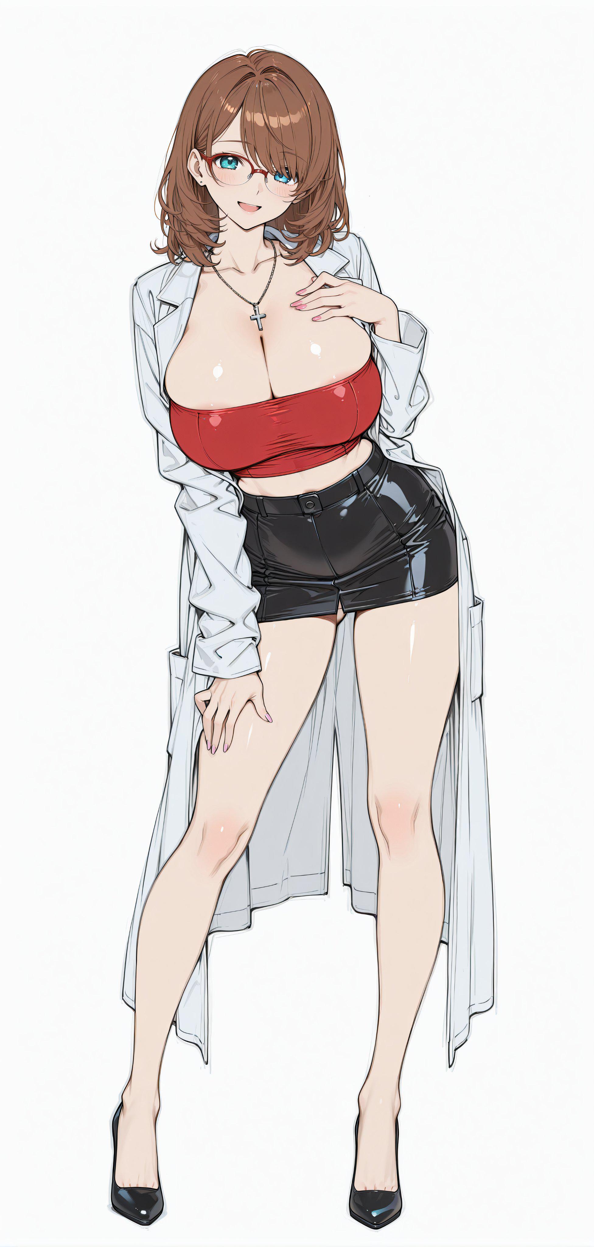 Long White Coat (animelegs Anime GIF)