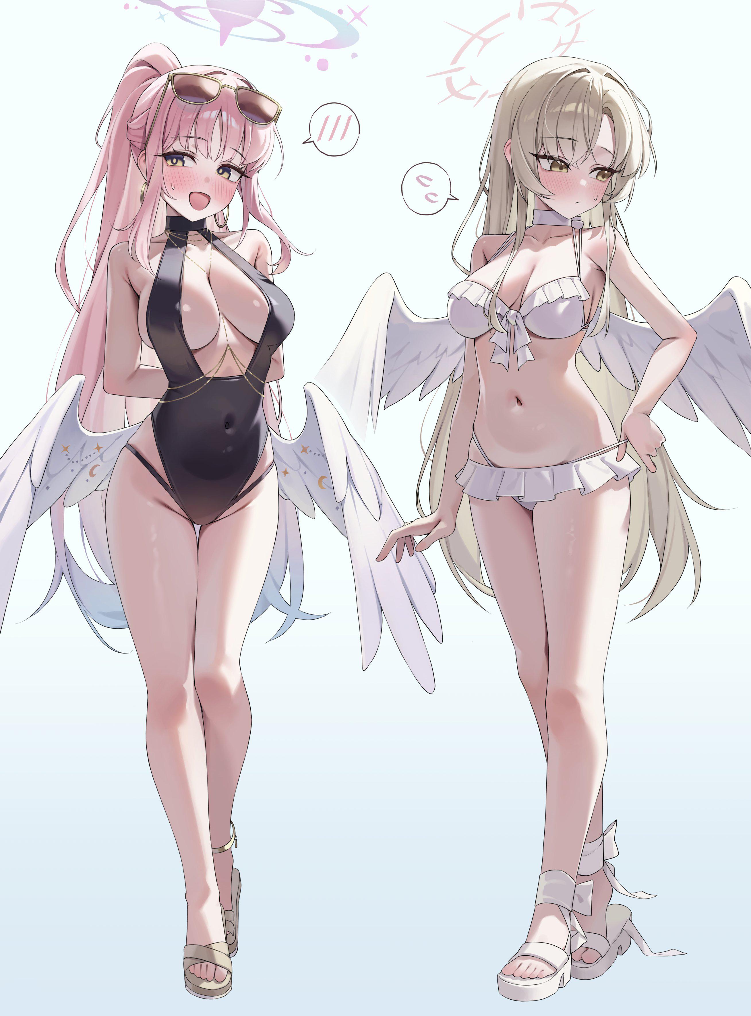 Swimsuit Mika & Nagisa [Blue Archive] - Blue Archive