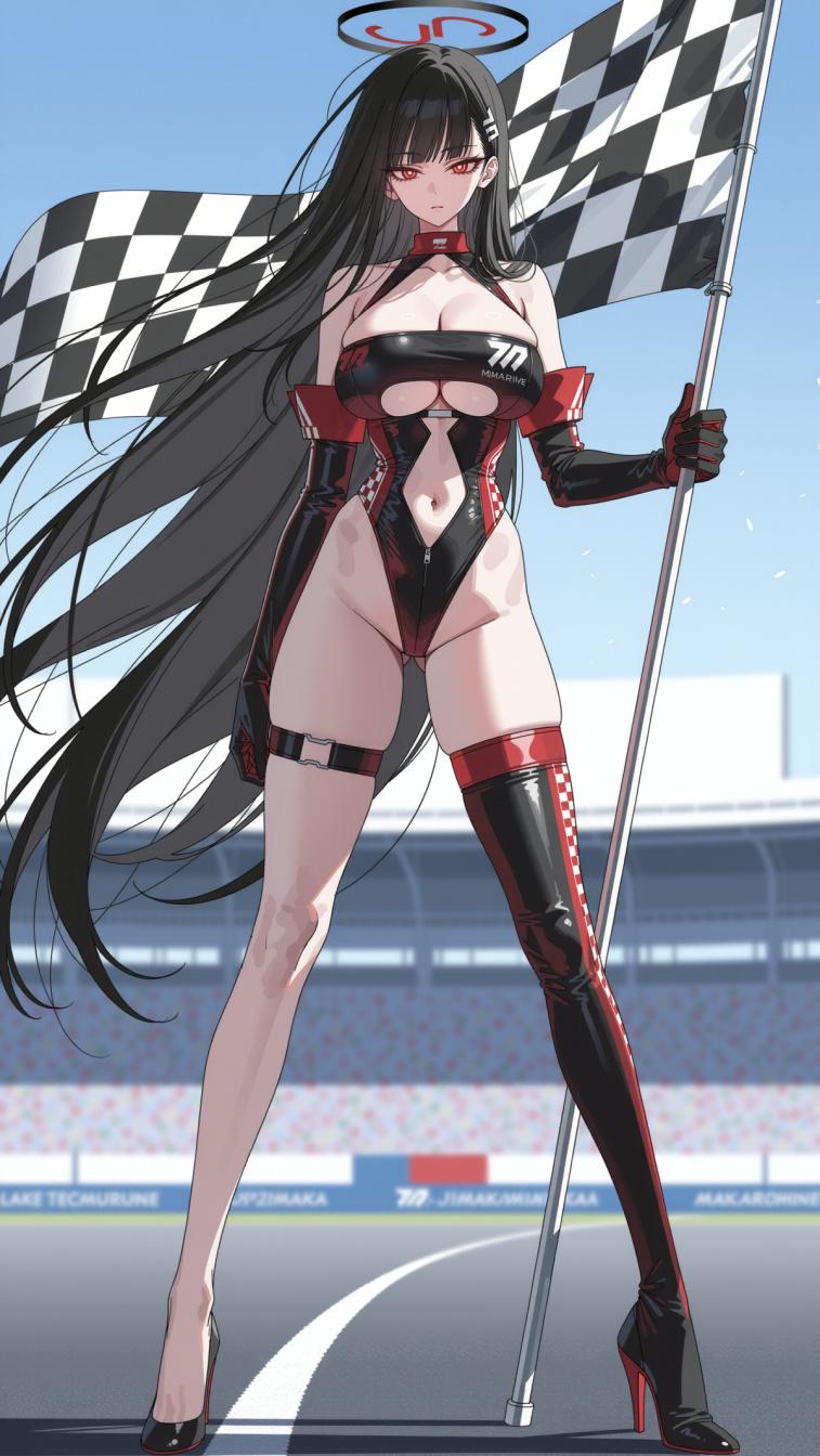 Race Queen Rio Tsukatsuki [Blue Archive] - Blue Archive