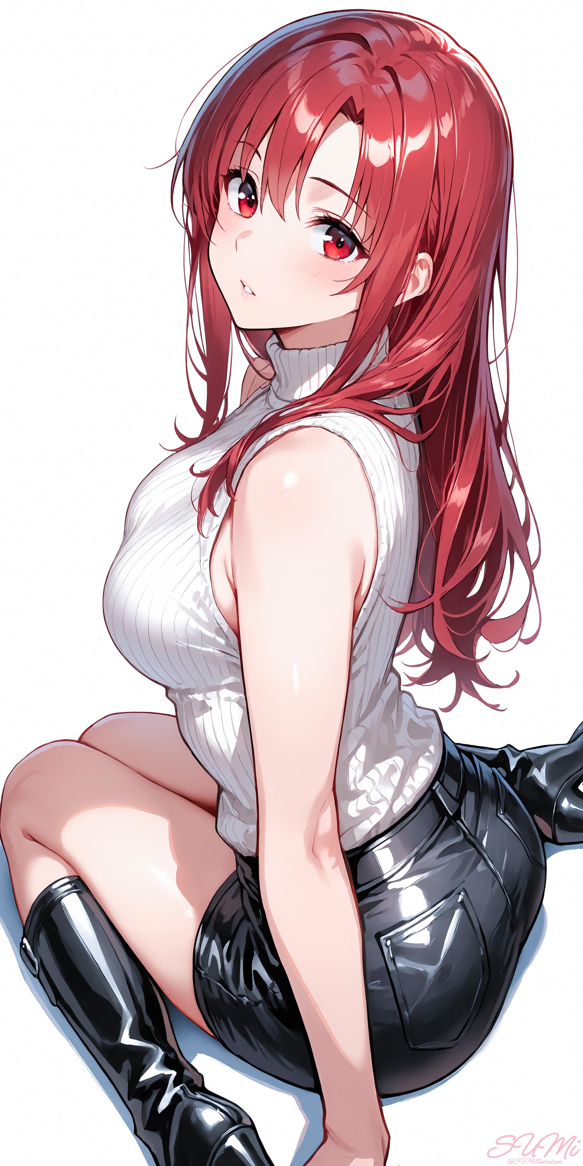 Casual Redhead (animelegs Anime GIF)