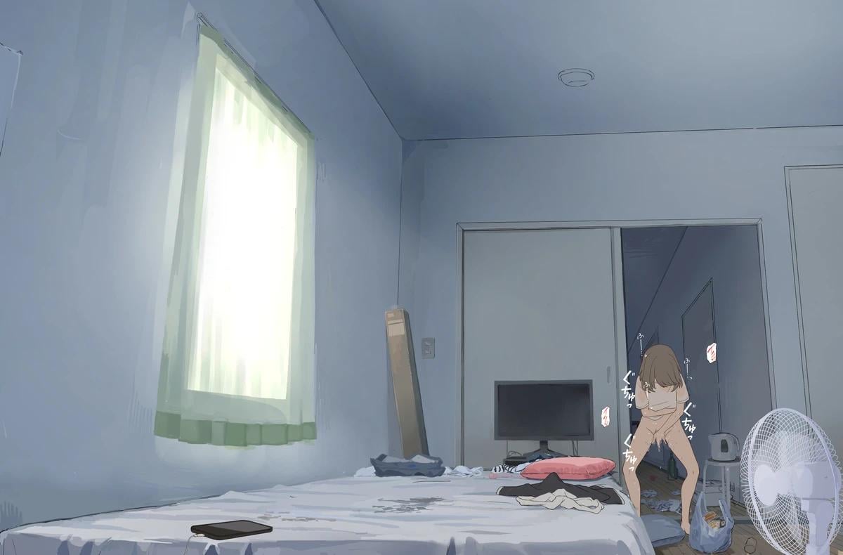 Typical day off for me. Get sweaty, cancel plans, masturbate all day. (MasturbationHentai Anime GIF)