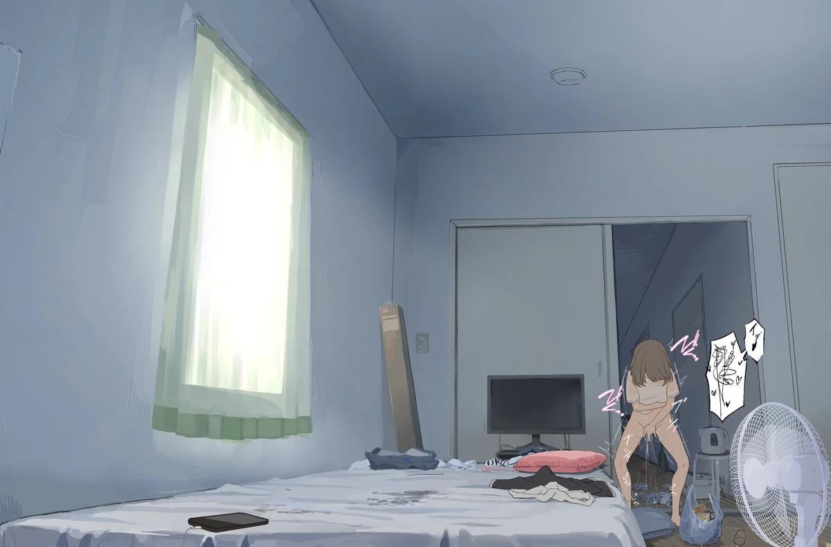 Typical day off for me. Get sweaty, cancel plans, masturbate all day. (MasturbationHentai Anime GIF)