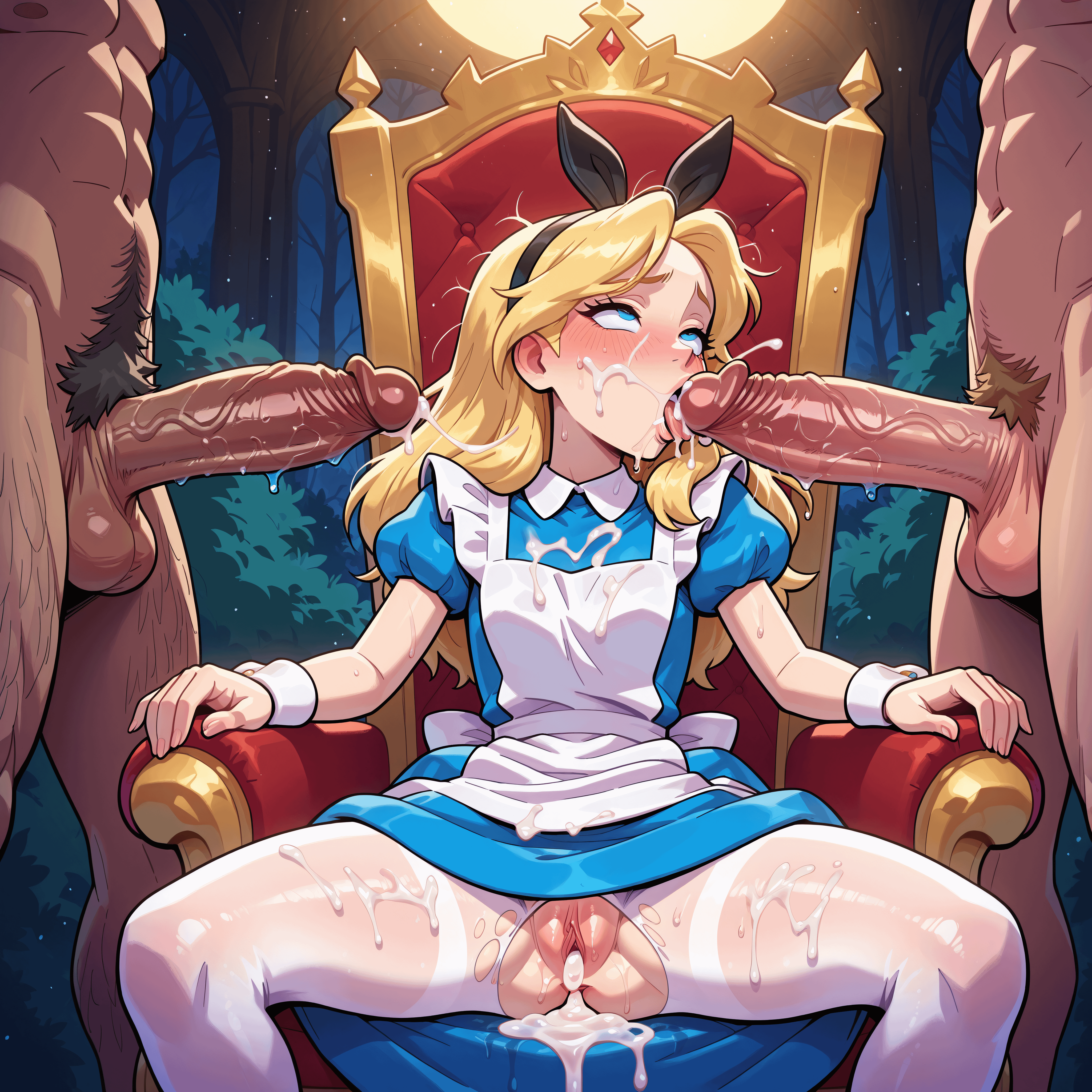 Whispers in the Wonderland: Alice (MasturbationHentai Anime GIF)