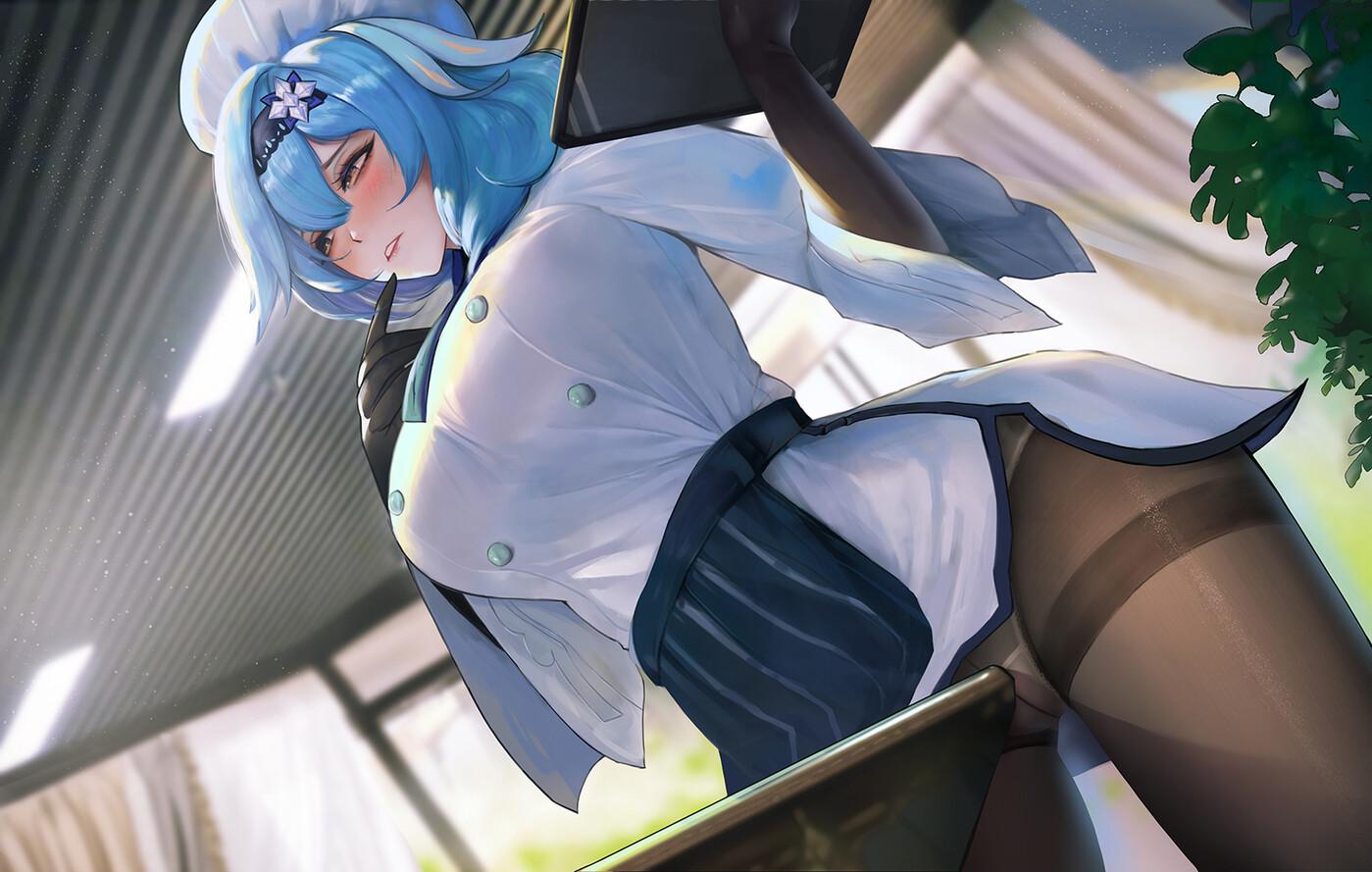 sneaky Eula (MasturbationHentai Anime GIF)