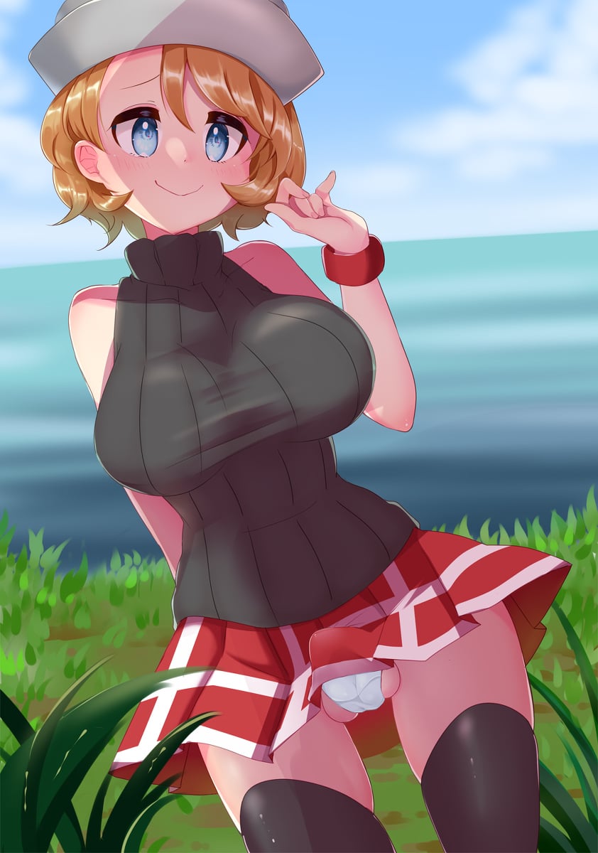 Can't stop when get aroused, Serena (MasturbationHentai Anime GIF)