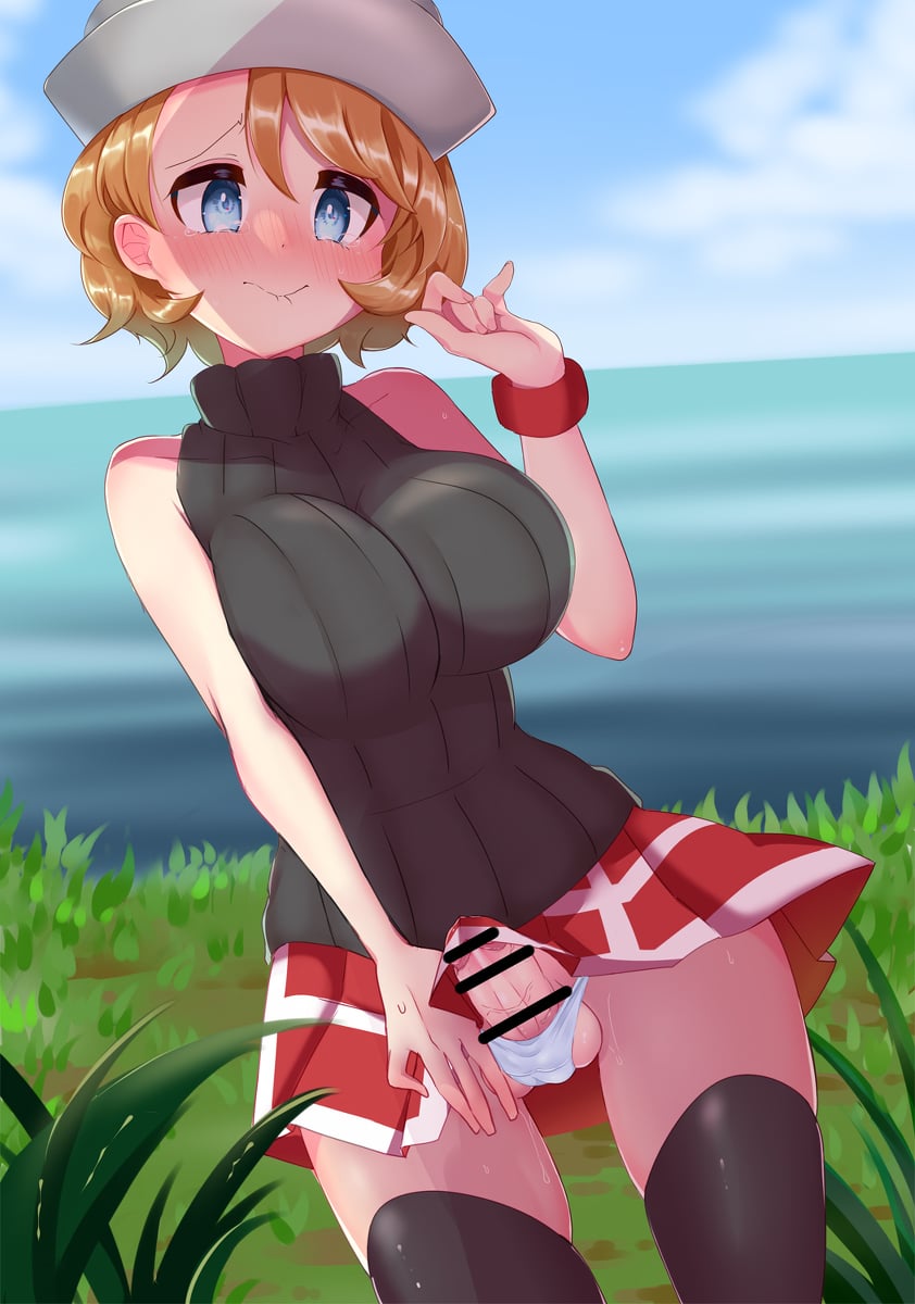 Can't stop when get aroused, Serena (MasturbationHentai Anime GIF)