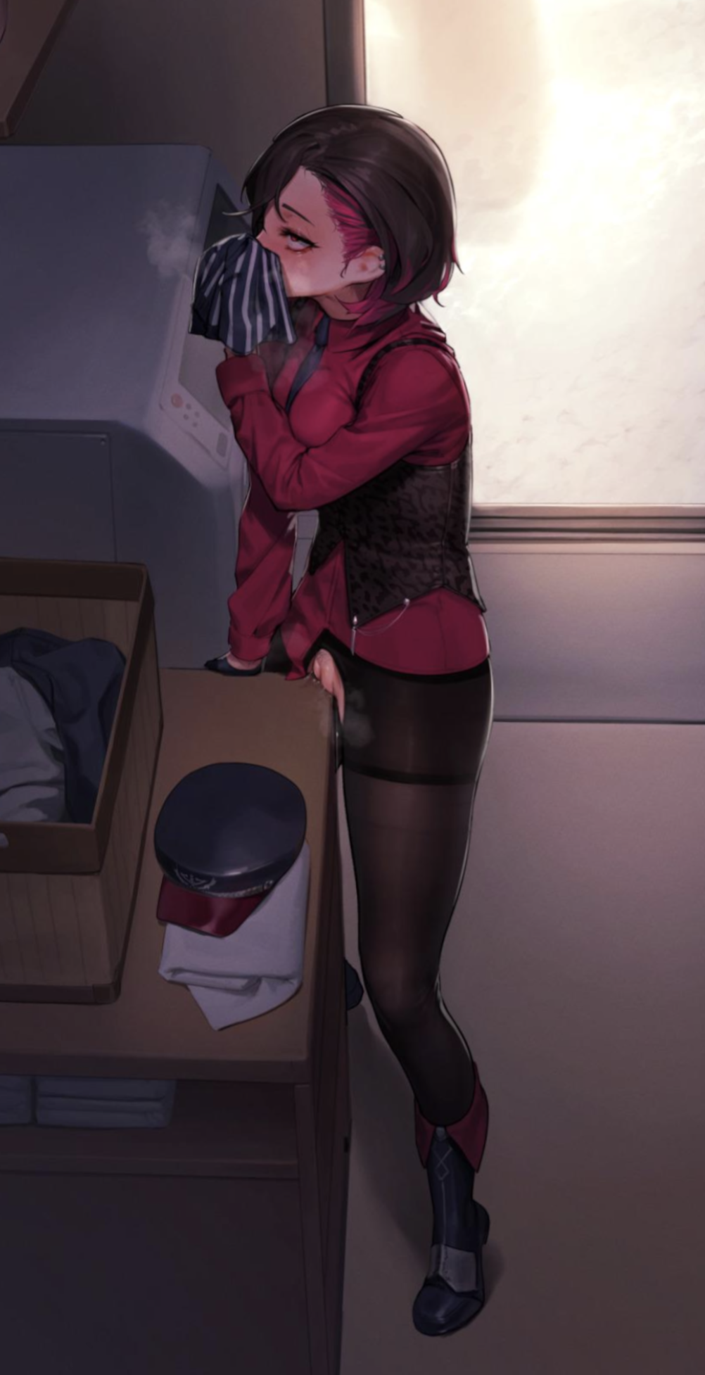 Gentle rubs~ (MasturbationHentai Anime GIF)
