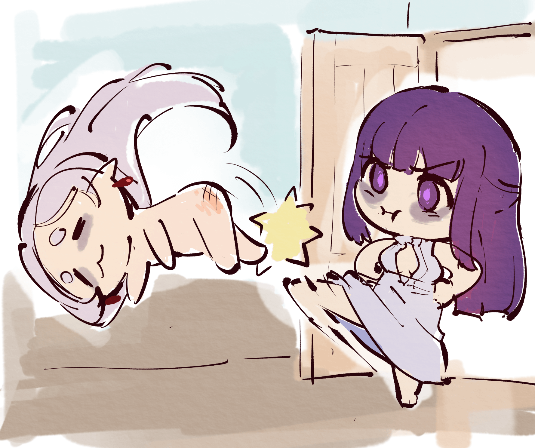 Frieren having a good night (MasturbationHentai Anime GIF)
