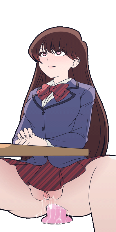 Jumping on a dildo (MasturbationHentai Anime GIF)