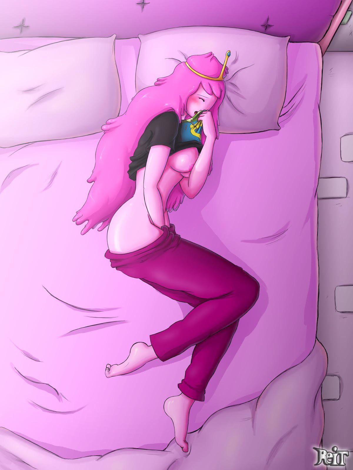 PB loves to finger herself (MasturbationHentai Anime GIF)