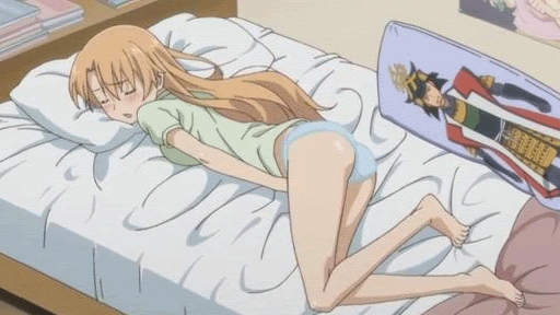 lil clit rub (MasturbationHentai Anime GIF)