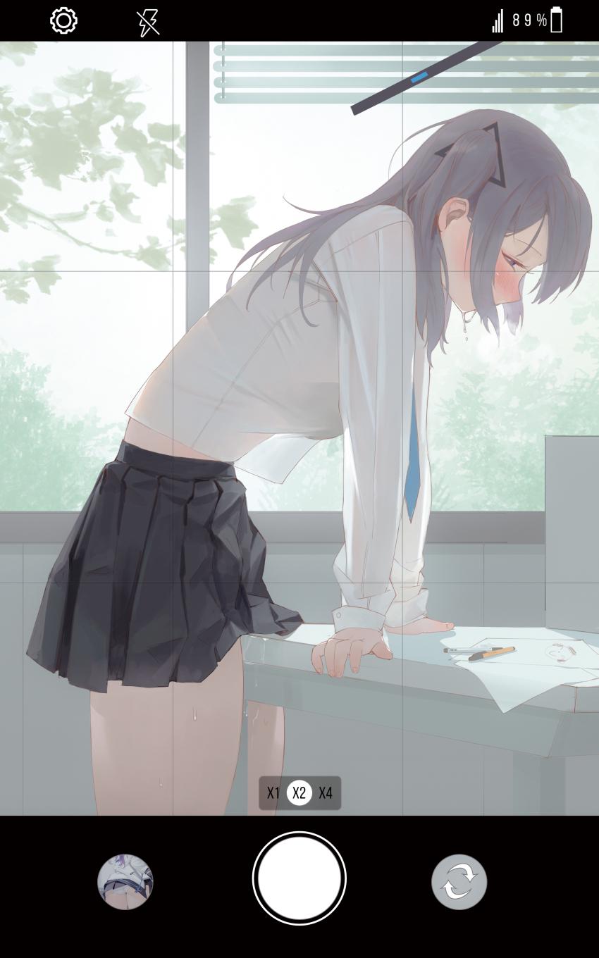 Yuma using a table (MasturbationHentai Anime GIF)